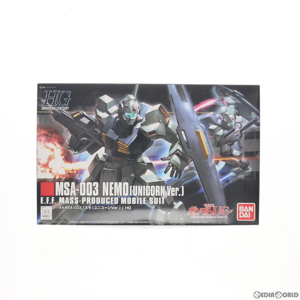 【中古即納】[PTM] HGUC 1/144 MSA-003 ネモ(ユニコーンVer.) 機動戦士ガンダムUC(ユニコーン) プラモデル(0175331) バンダイ(20180228)