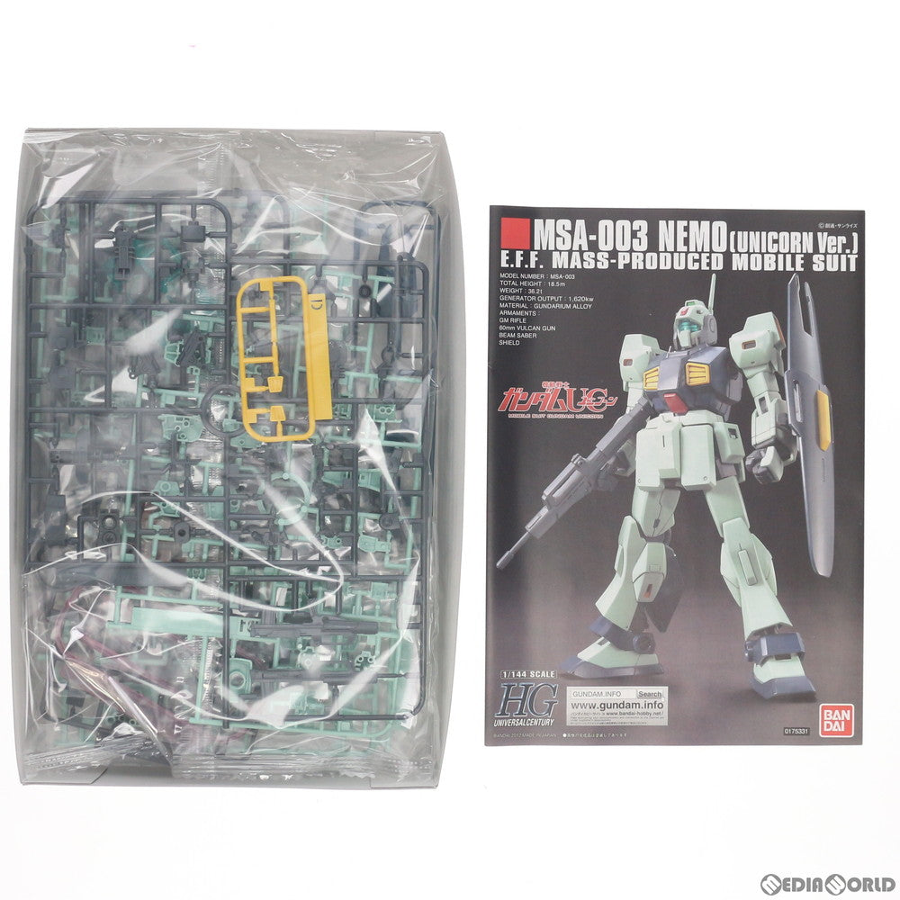 【中古即納】[PTM] HGUC 1/144 MSA-003 ネモ(ユニコーンVer.) 機動戦士ガンダムUC(ユニコーン) プラモデル(0175331) バンダイ(20180228)