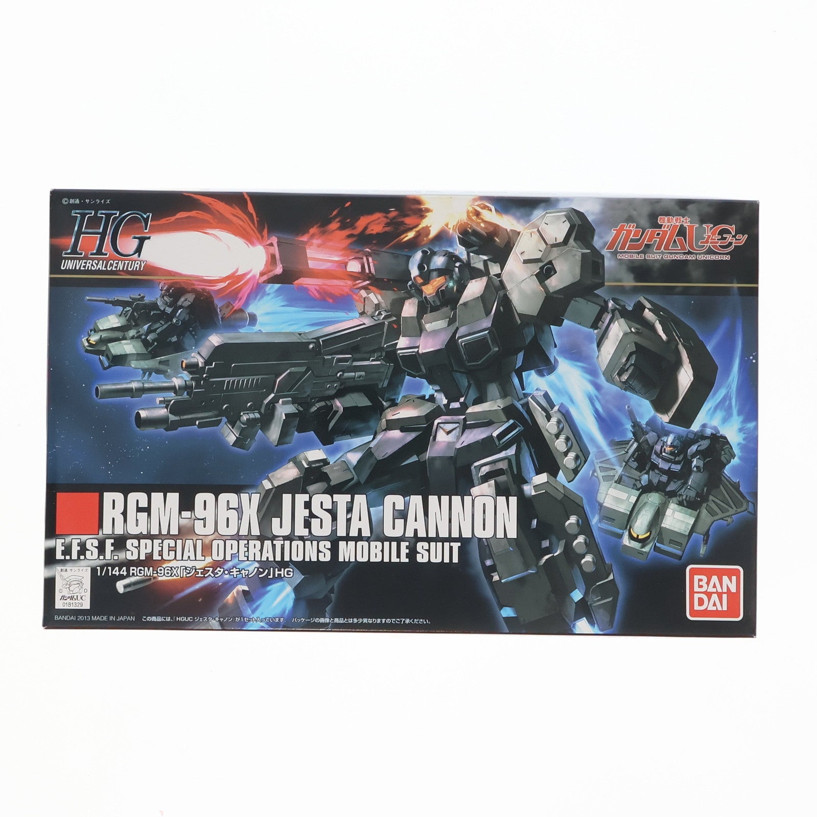 【中古即納】[PTM] HGUC 1/144 RGM-96X ジェスタ・キャノン 機動戦士ガンダムUC(ユニコーン) プラモデル(5055751) バンダイ(20180619)