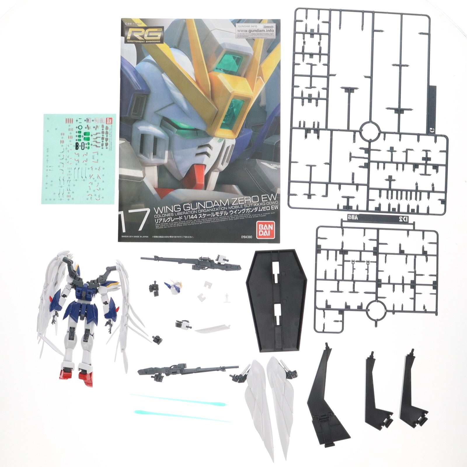 【中古即納】[PTM] (再販) RG 1/144 XXXG-00W0 ウイングガンダムゼロ EW 新機動戦記ガンダムW Endless Waltz(エンドレスワルツ) プラモデル(5061602) バンダイスピリッツ(20241002)