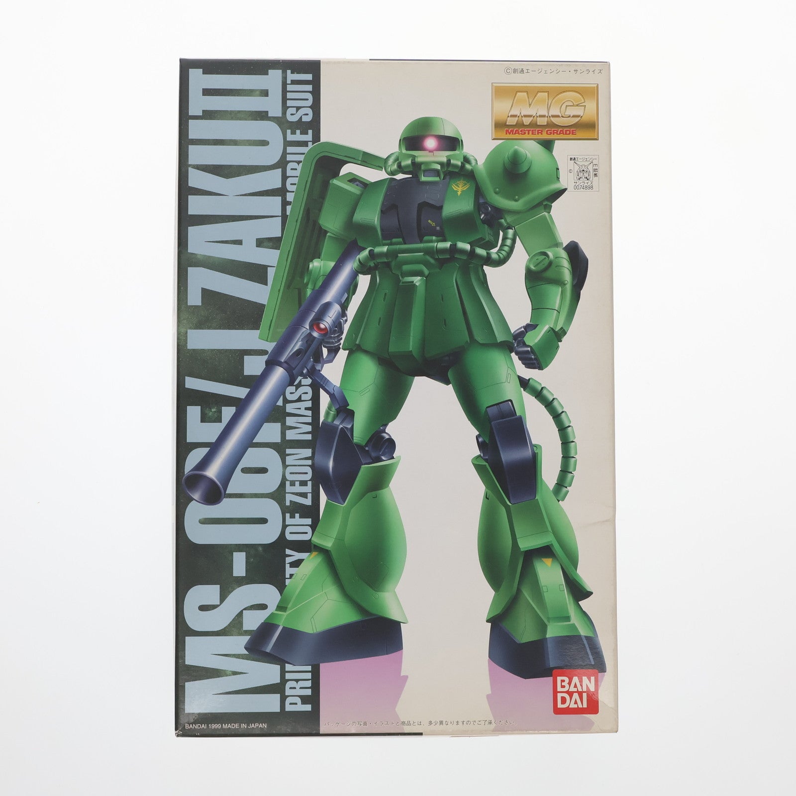 【中古即納】[PTM] MG 1/100 MS-06F/J ザクII コーティングバージョン 機動戦士ガンダム プラモデル(0074898) バンダイ(20000131)