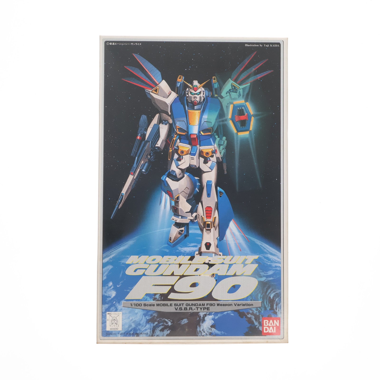 【中古即納】[PTM] 1/100 ガンダムF90-Vタイプ(新型火器試験仕様) 機動戦士ガンダムF90 プラモデル(0034292) バンダイ(20180228)