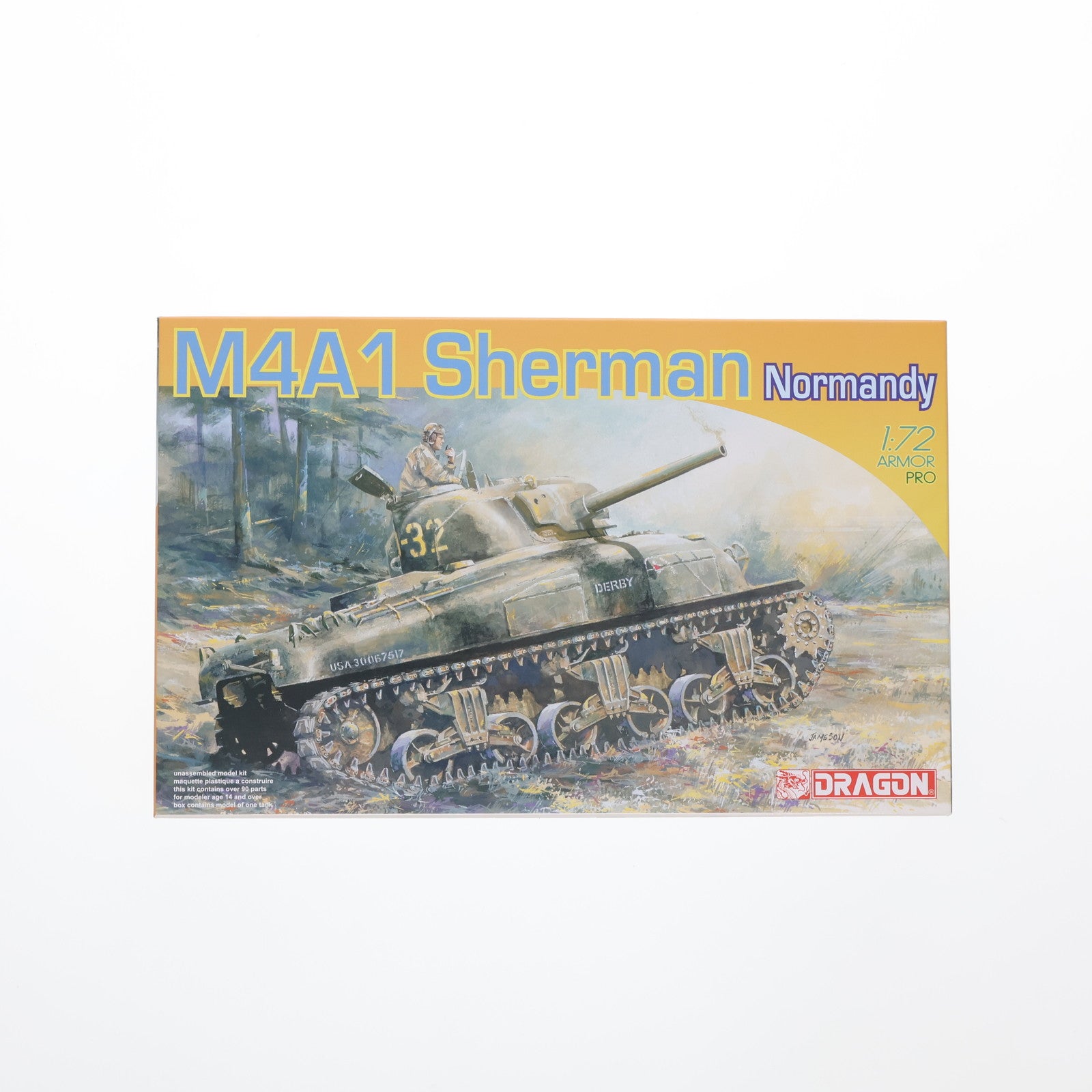 【中古即納】[PTM] 1/72 WW.II アメリカ軍 M4A1 シャーマン ノルマンディ プラモデル(DR7273) DRAGON(ドラゴン)(20060831)