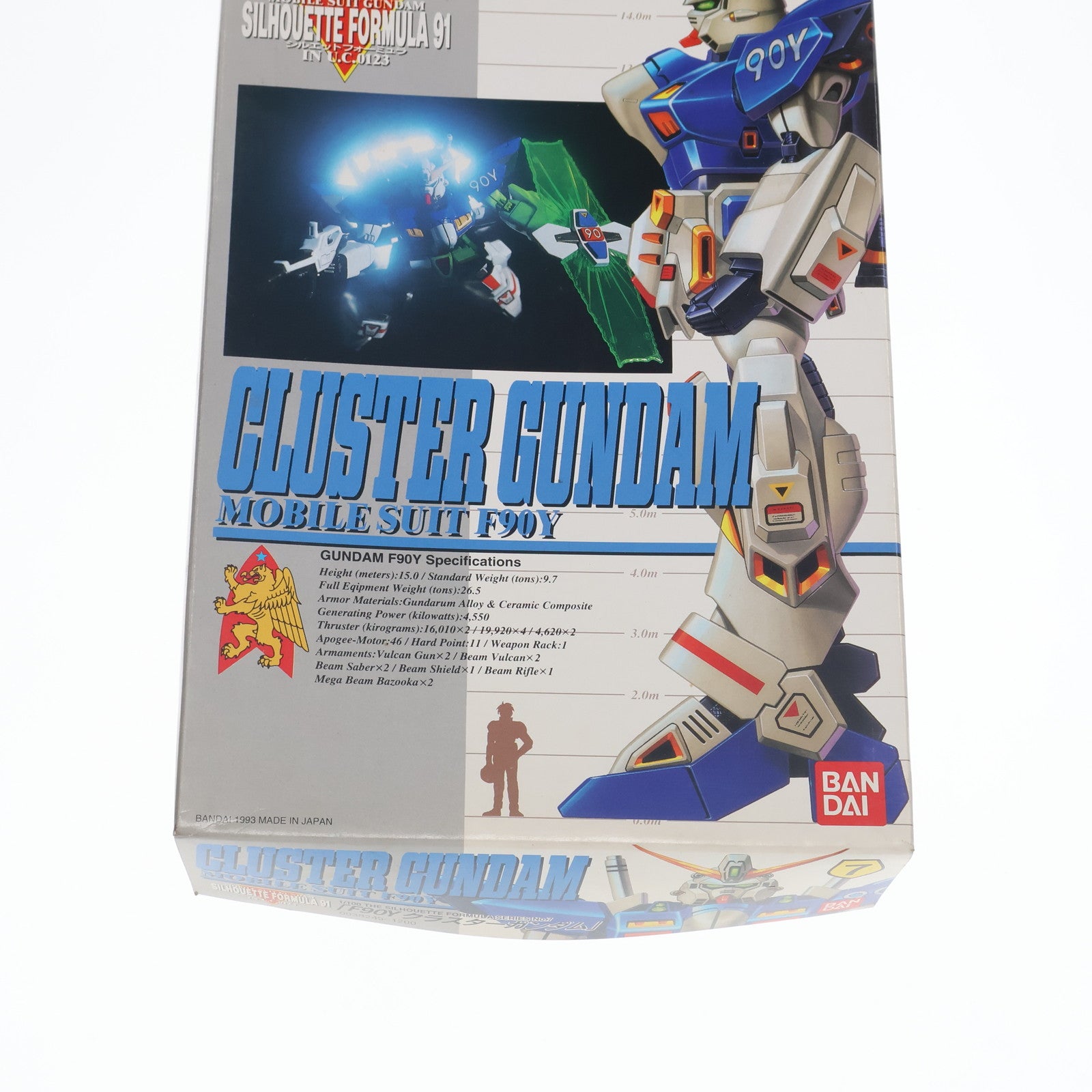 【中古即納】[PTM] 1/100 F90Y クラスターガンダム 機動戦士ガンダム シルエットフォーミュラ 91 IN U.C.0123 プラモデル(0038245) バンダイ(20180228)