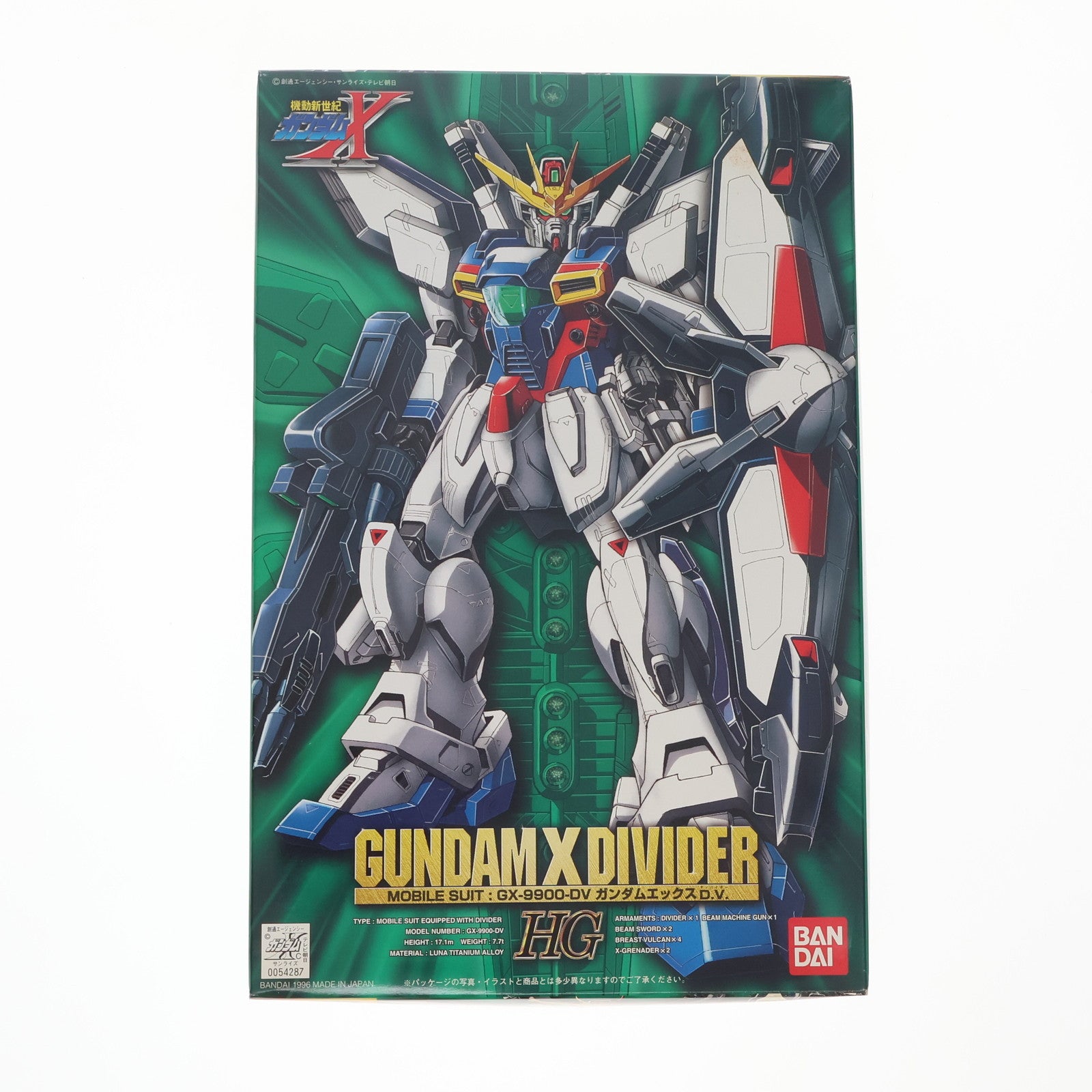 【中古即納】[PTM] HG 1/100 GX-9900-DV ガンダムエックス ディバイダー 機動新世紀ガンダムX プラモデル(0054287) バンダイ(20180221)