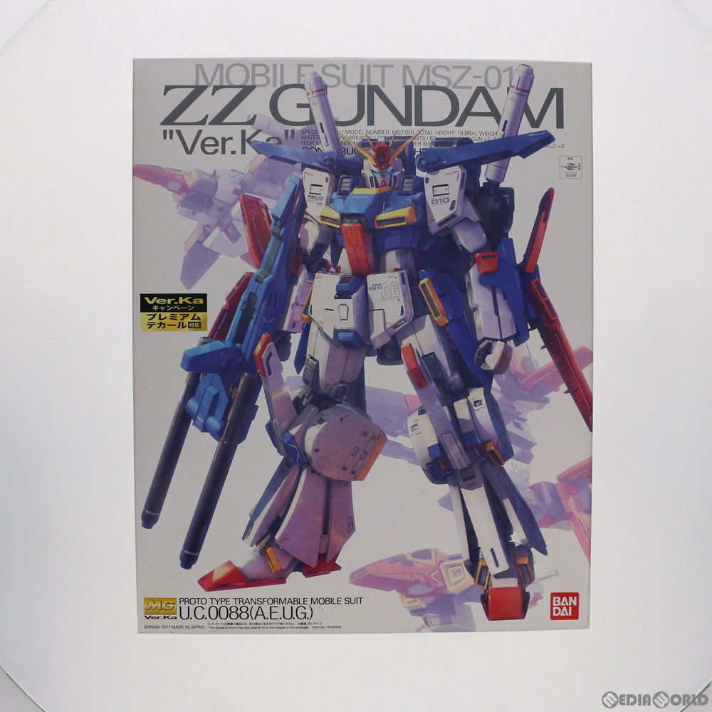 【中古即納】[PTM] MG 1/100 MSZ-010 ダブルゼータガンダム Ver.Ka 機動戦士ガンダムZZ(ダブルゼータ) プレミアムデカール同梱版 プラモデル(0222236) バンダイ(20170923)