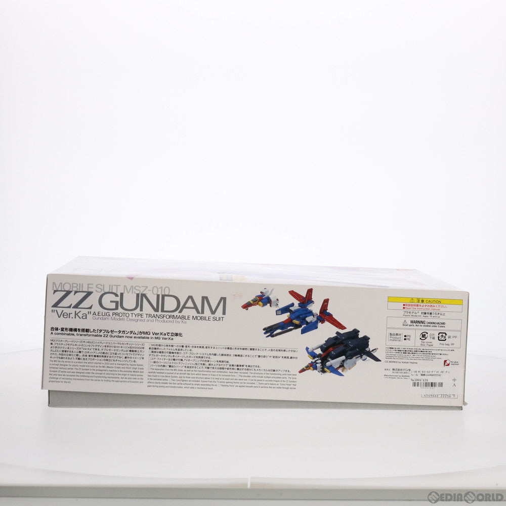 【中古即納】[PTM] MG 1/100 MSZ-010 ダブルゼータガンダム Ver.Ka 機動戦士ガンダムZZ(ダブルゼータ) プレミアムデカール同梱版 プラモデル(0222236) バンダイ(20170923)