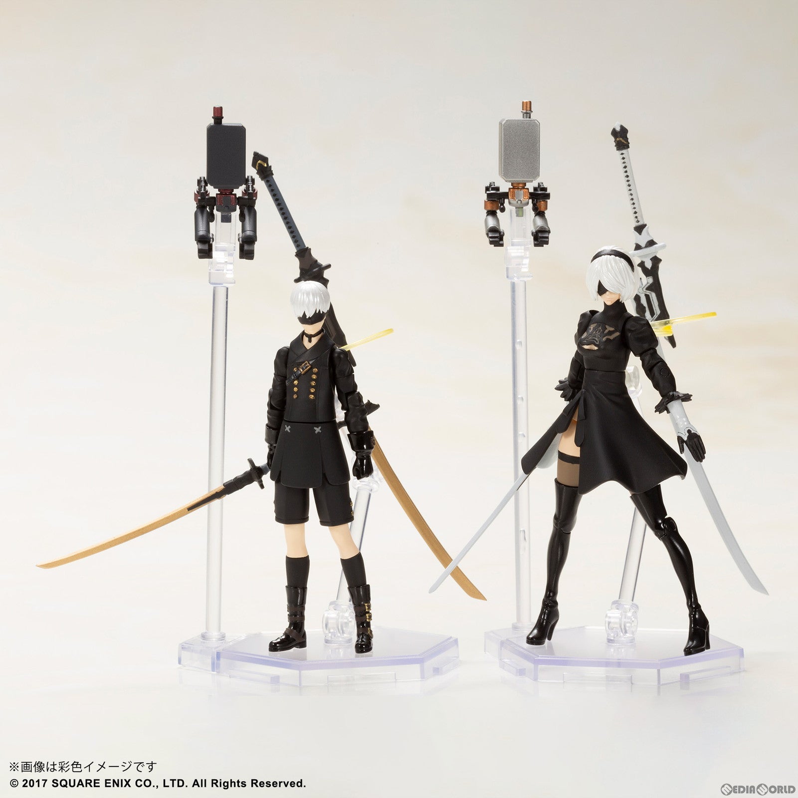 【中古即納】[PTM] 2B&9S NieR:Automata(ニーア オートマタ) プラスチックモデルキット プラモデル スクウェア・エニックス(20231026)
