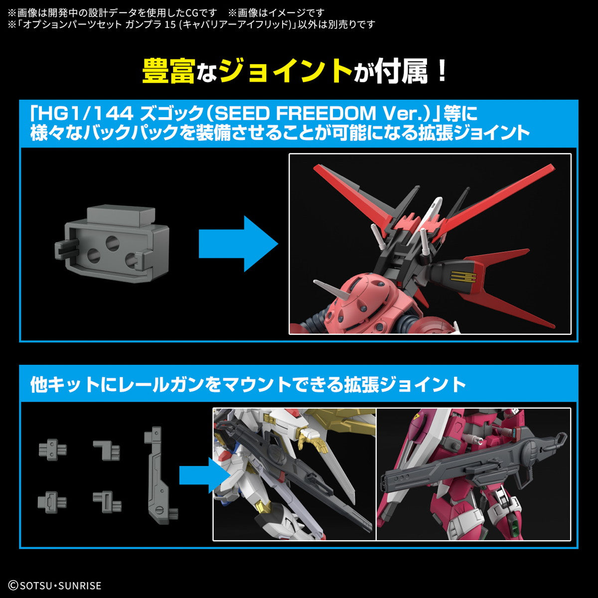 【中古即納】[PTM] (再販) 1/144 オプションパーツセット ガンプラ 15(キャバリアーアイフリッド) 機動戦士ガンダムSEED FREEDOM(シード フリーダム) プラモデル(5068343) バンダイスピリッツ(20250430)