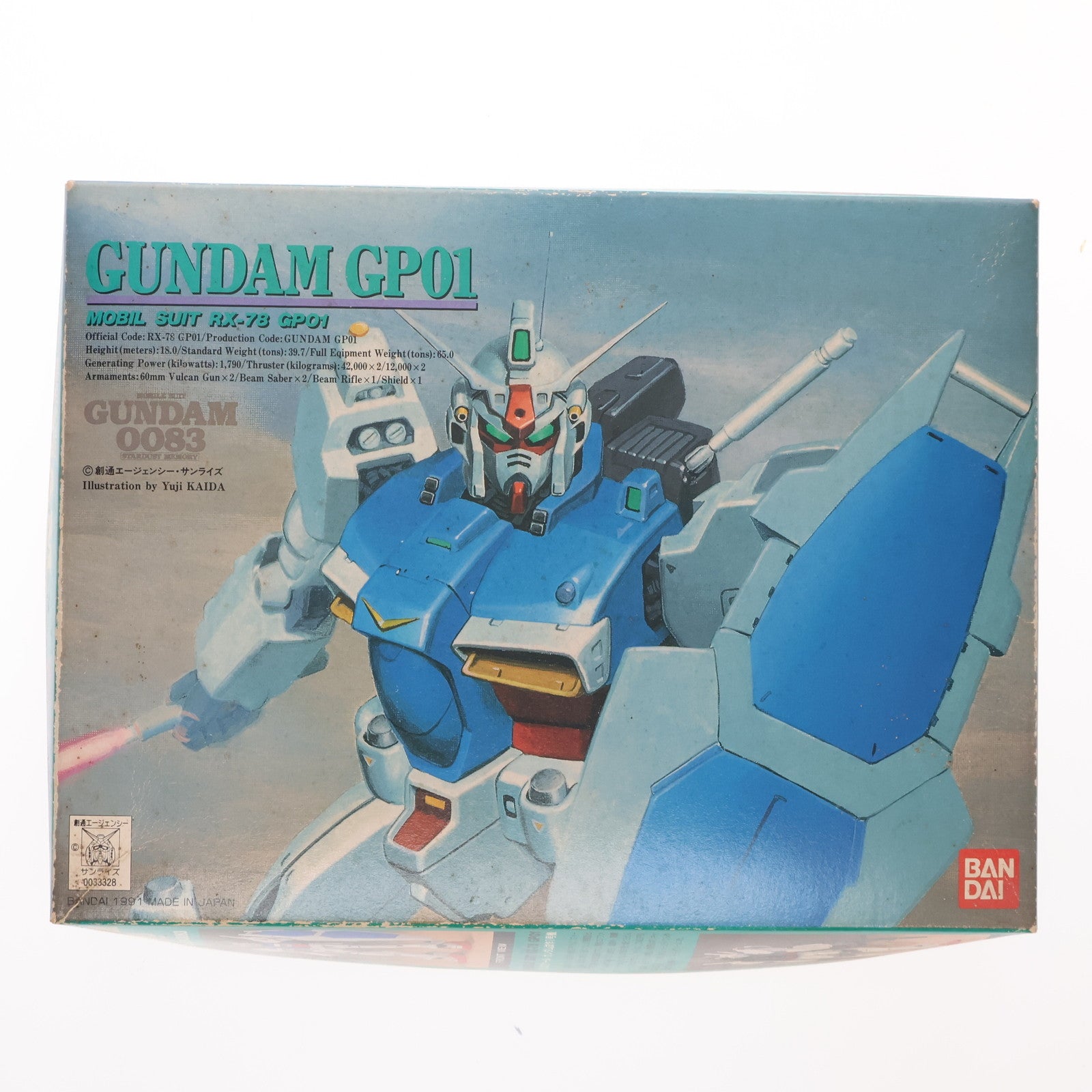 【中古即納】[PTM] 1/144 RX-78 GP01 ガンダム試作1号機 ゼフィランサス 機動戦士ガンダム0083 STARDUST MEMORY シリーズ No.1 プラモデル(0033328) バンダイ(19991231)