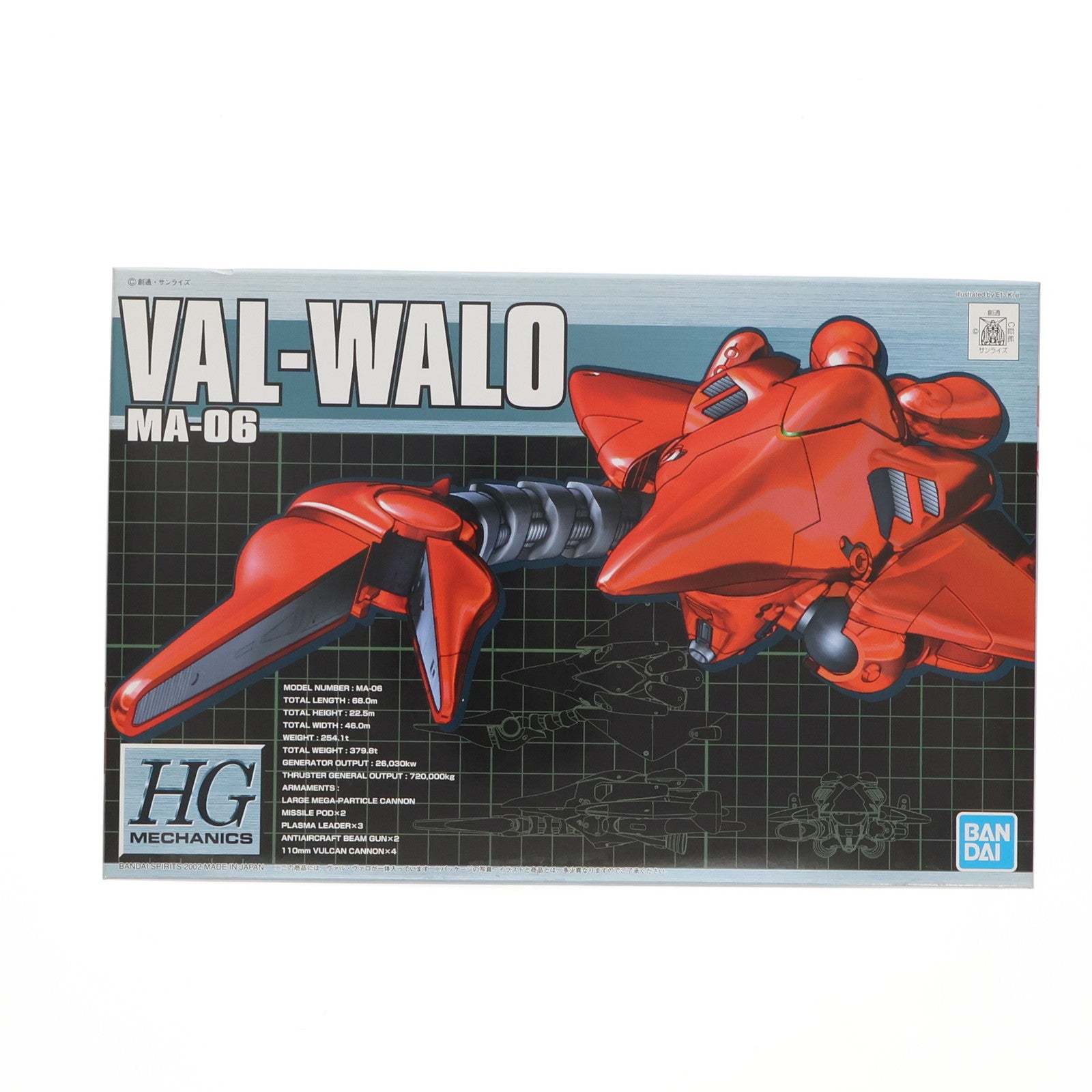 【中古即納】[PTM] HGM 1/550 MA-06 ヴァル・ヴァロ 機動戦士ガンダム0083 STARDUST MEMORY(スターダストメモリー) プラモデル(5062898) バンダイスピリッツ(20180430)