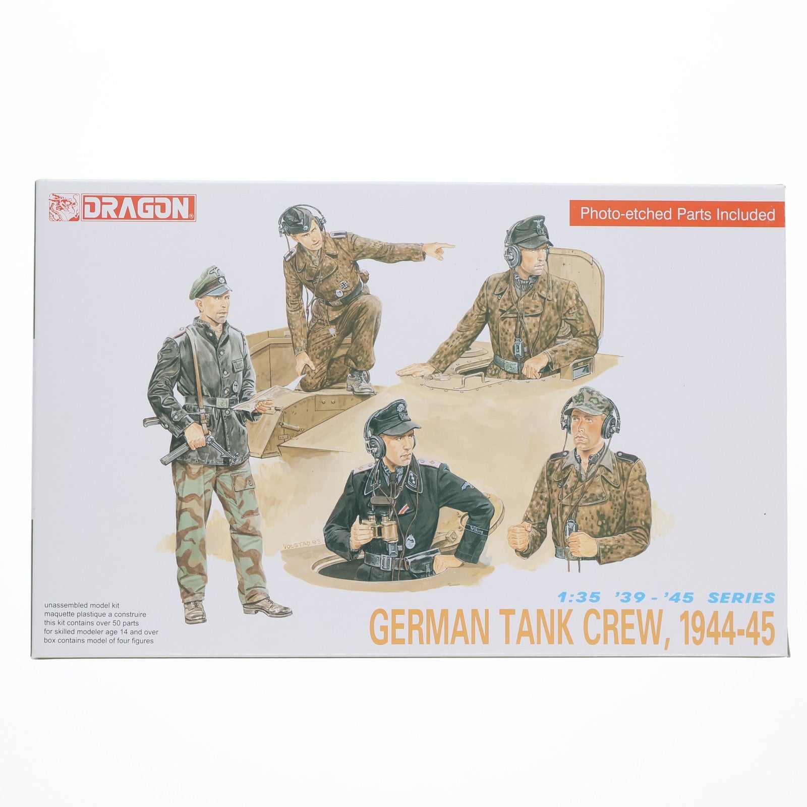 【中古即納】[PTM] 1/35 WW.II ドイツ武装親衛隊 戦車兵 タンククルー 1944-45 プラモデル(DR6014) DRAGON(ドラゴン)(20241015)