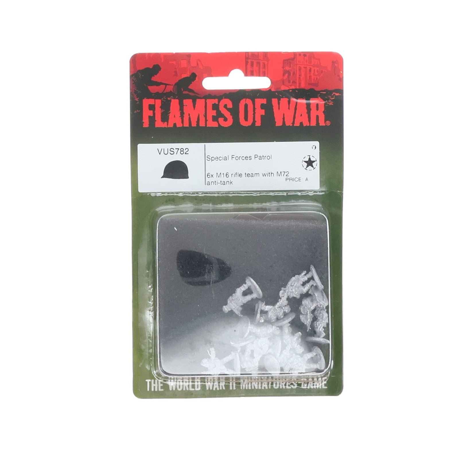 【中古即納】[PTM] Flames of War(フレイムズ・オブ・ウォー) US Special Forces Patrol プラモデル(VUS782) Battlefront Miniatures(19991231)