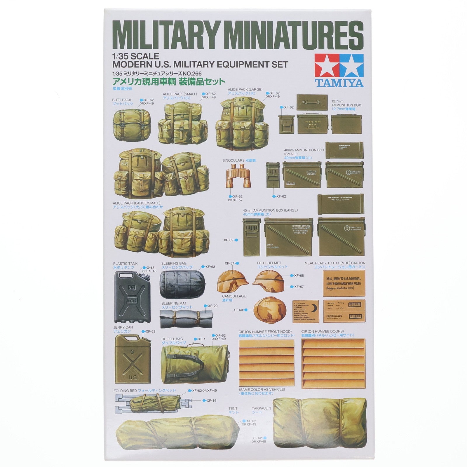 【中古即納】[PTM] ミリタリーミニチュアシリーズ No.266 1/35 MM アメリカ現用車輌装備 プラモデル用アクセサリ(35266) タミヤ(20030930)