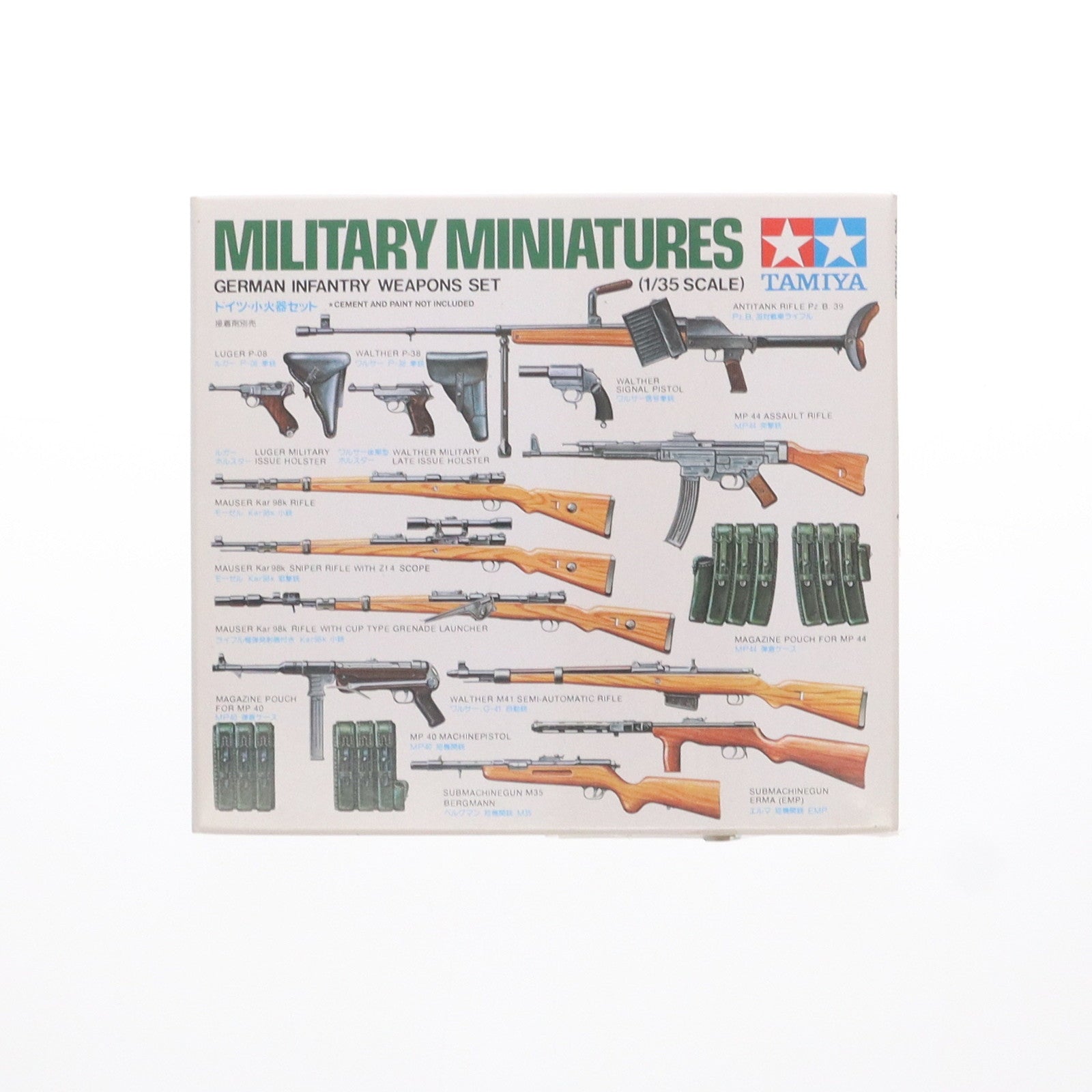 【中古即納】[PTM] ミリタリーミニチュアシリーズ 1/35 MM ドイツ小火器 プラモデル用アクセサリ タミヤ(19940131)