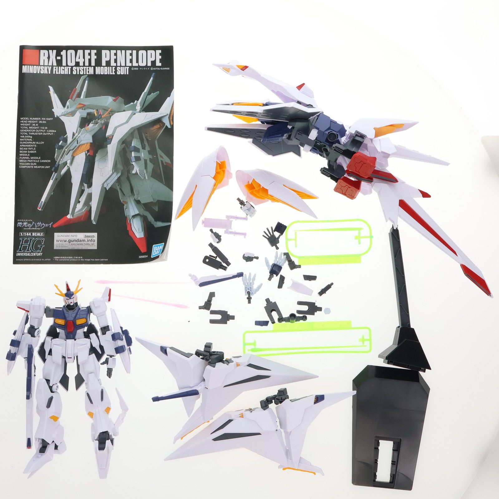 【中古即納】[PTM] (再販) HGUC 1/144 RX-104FF ペーネロペー 機動戦士ガンダム 閃光のハサウェイ プラモデル(5058204) バンダイスピリッツ(20250417)