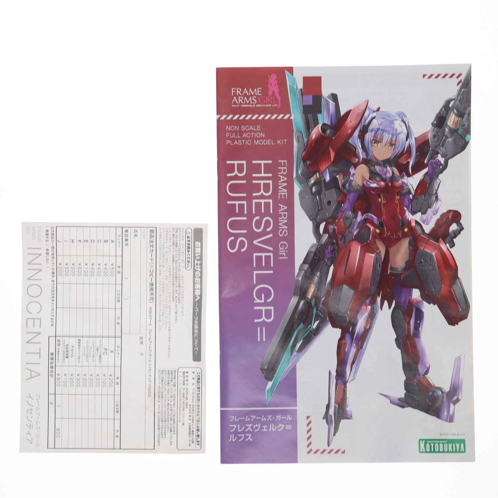 【中古即納】[PTM] フレームアームズ・ガール フレズヴェルク=ルフス マスターファイルBOX プラモデル 書籍 コトブキヤ(20171226)