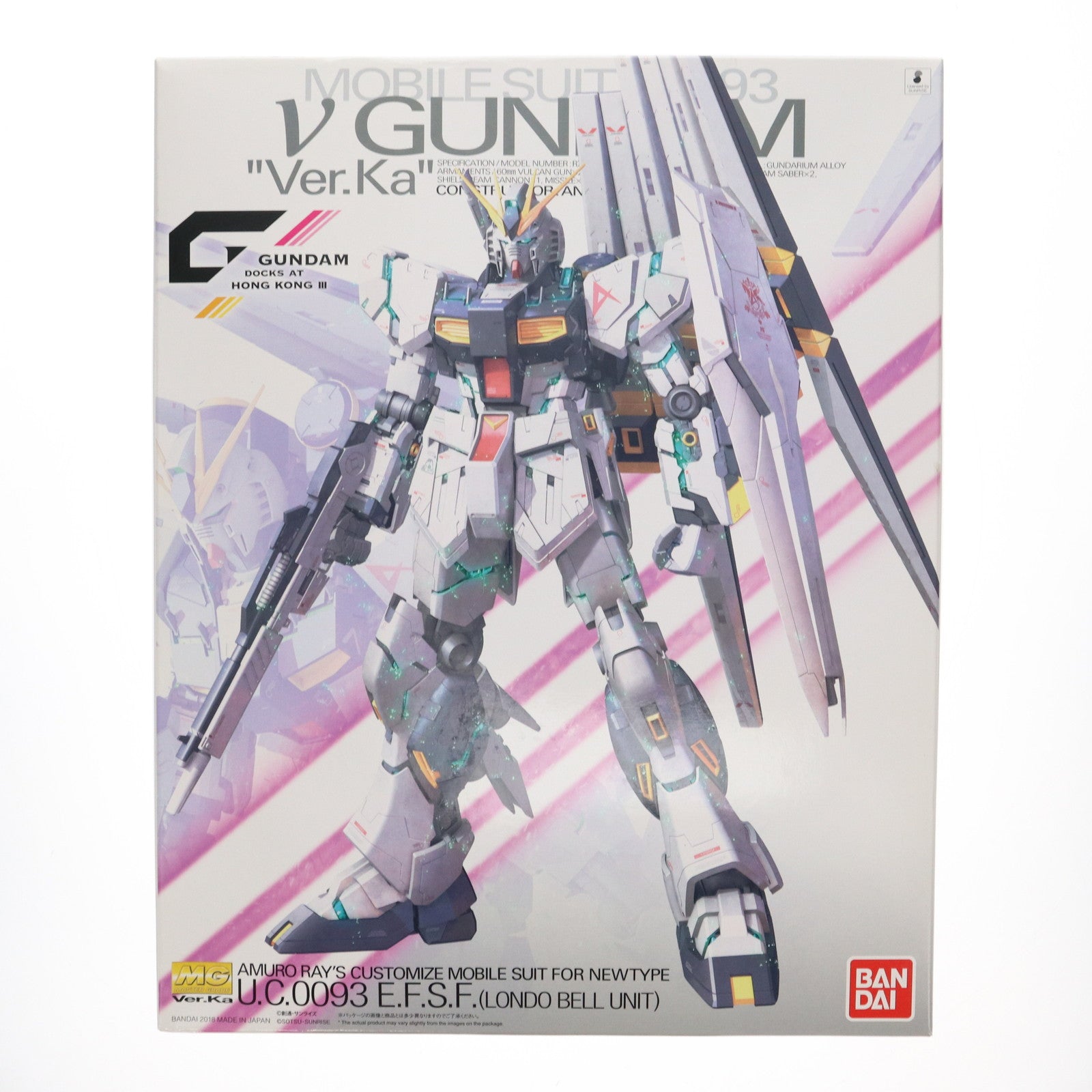 【中古即納】[PTM] GUNDAM DOCKS AT HONG KONG III限定 MG 1/100 RX-93 νGUNDAM Ver.Ka(GDHKIII LIMITED) 機動戦士ガンダム 逆襲のシャア プラモデル(0230884) バンダイ(20180811)