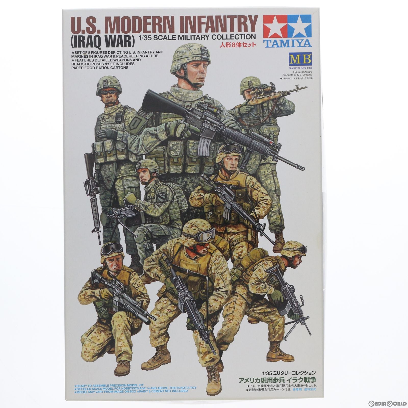 【中古即納】[PTM] 1/35 アメリカ現用歩兵 イラク戦争 人形8体セット プラモデル(32406) タミヤ(20130223)