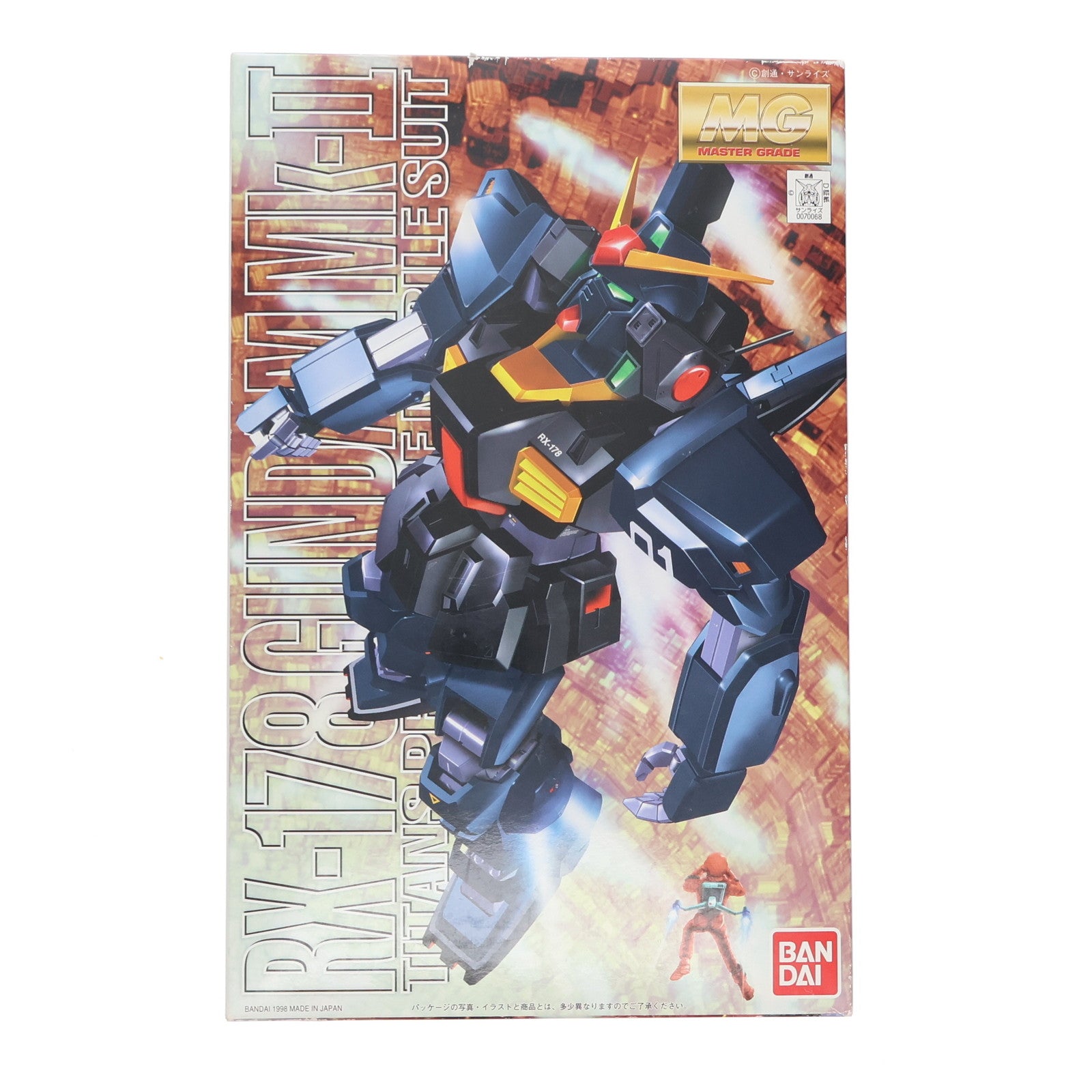 【中古即納】[PTM] MG 1/100 RX-178 ガンダムMk-II(ティターンズ仕様) 機動戦士Zガンダム プラモデル(0070068) バンダイ(20170218)