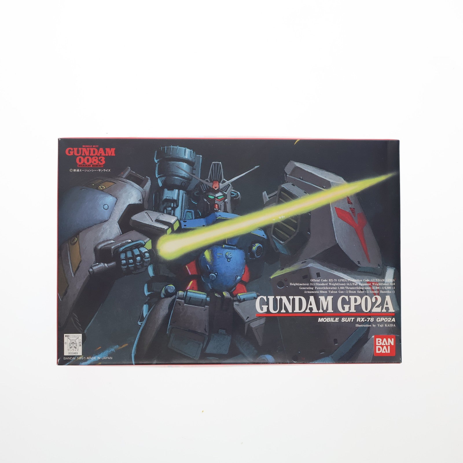 【中古即納】[PTM] 1/144 ガンダム RX-78 GP02A 機動戦士ガンダム0083 STARDUST MEMORY シリーズNo.2 プラモデル バンダイ(19991231)