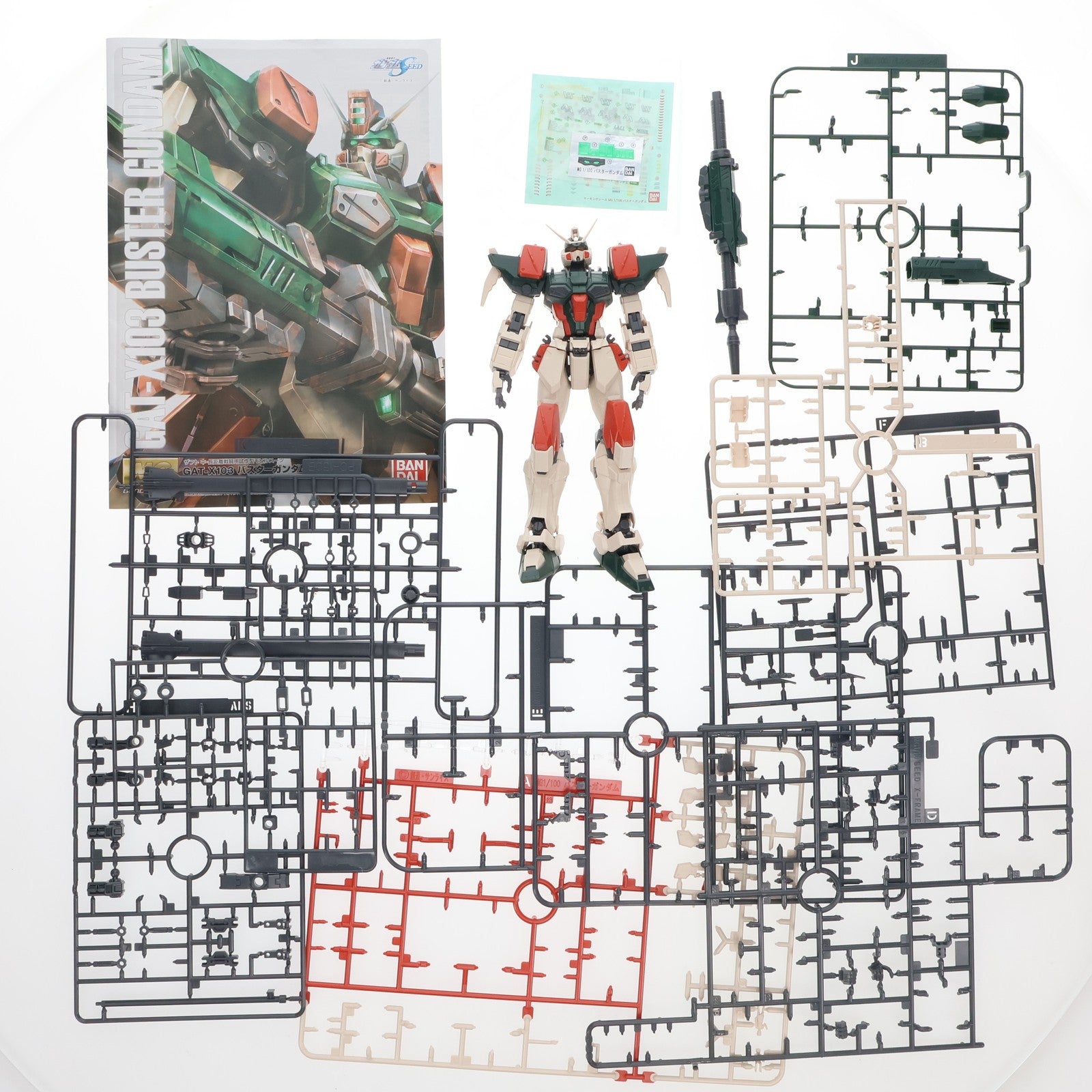 【中古即納】[PTM] MG 1/100 GAT-X103 バスターガンダム 機動戦士ガンダムSEED(シード) プラモデル(0177908) バンダイ(20200926)