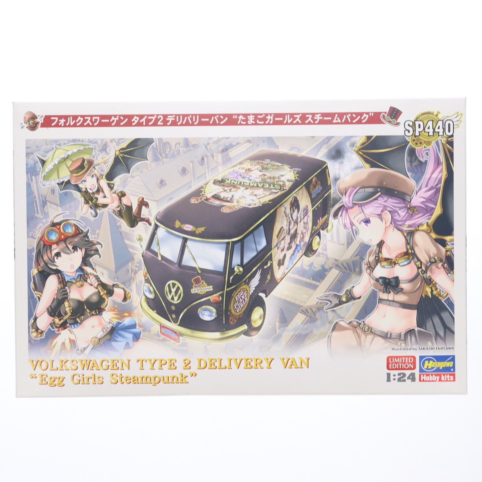 【中古即納】[PTM] 1/24 フォルクスワーゲン タイプ2 デリバリーバン 『たまごガールズ スチームパンク』 プラモデル(SP440) ハセガワ(20191215)