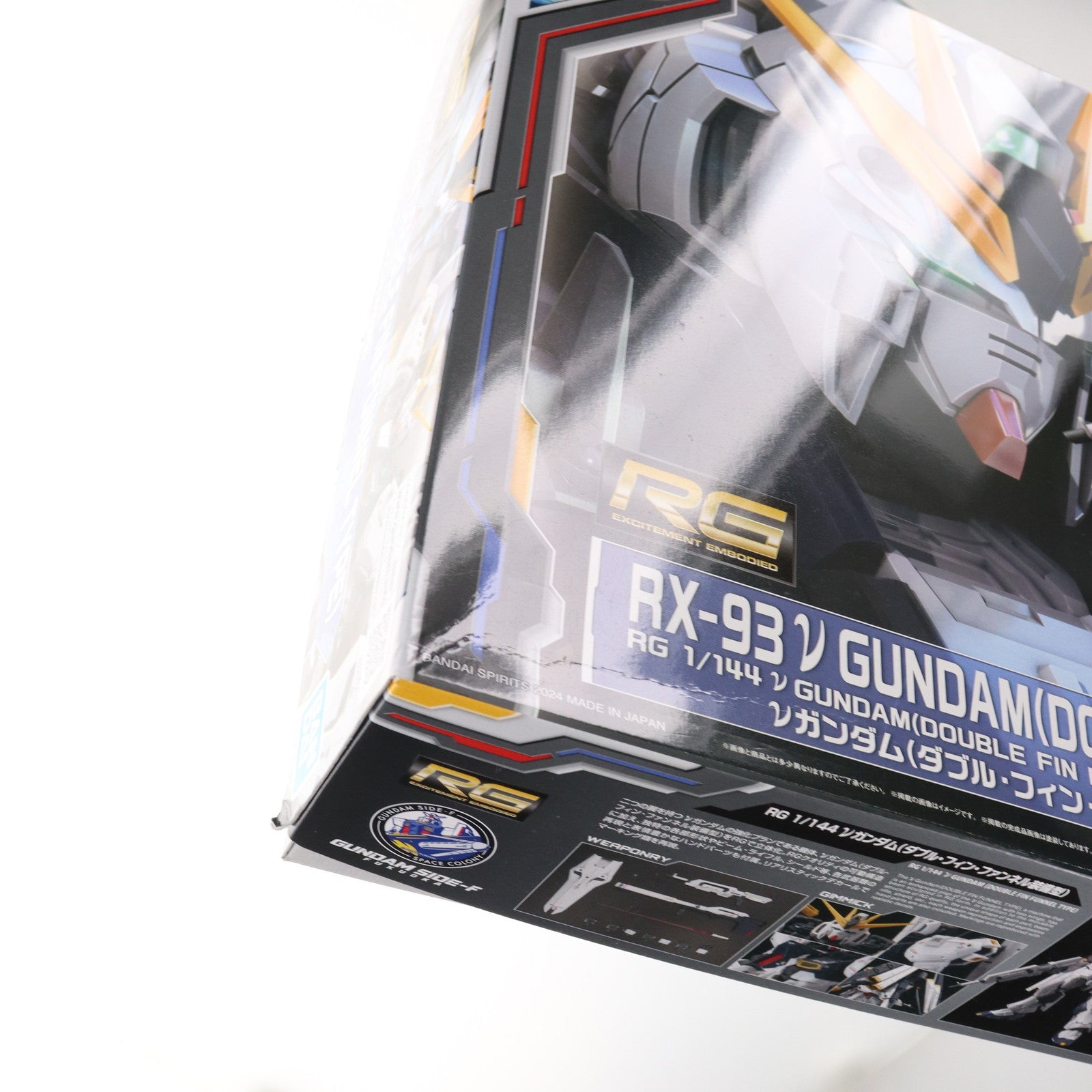 【中古即納】[PTM] GUNDAM SIDE-F限定 RG 1/144 νガンダム(ダブル・フィン・ファンネル装備型) 機動戦士ガンダム 逆襲のシャア プラモデル(5067466) バンダイスピリッツ(20241221)