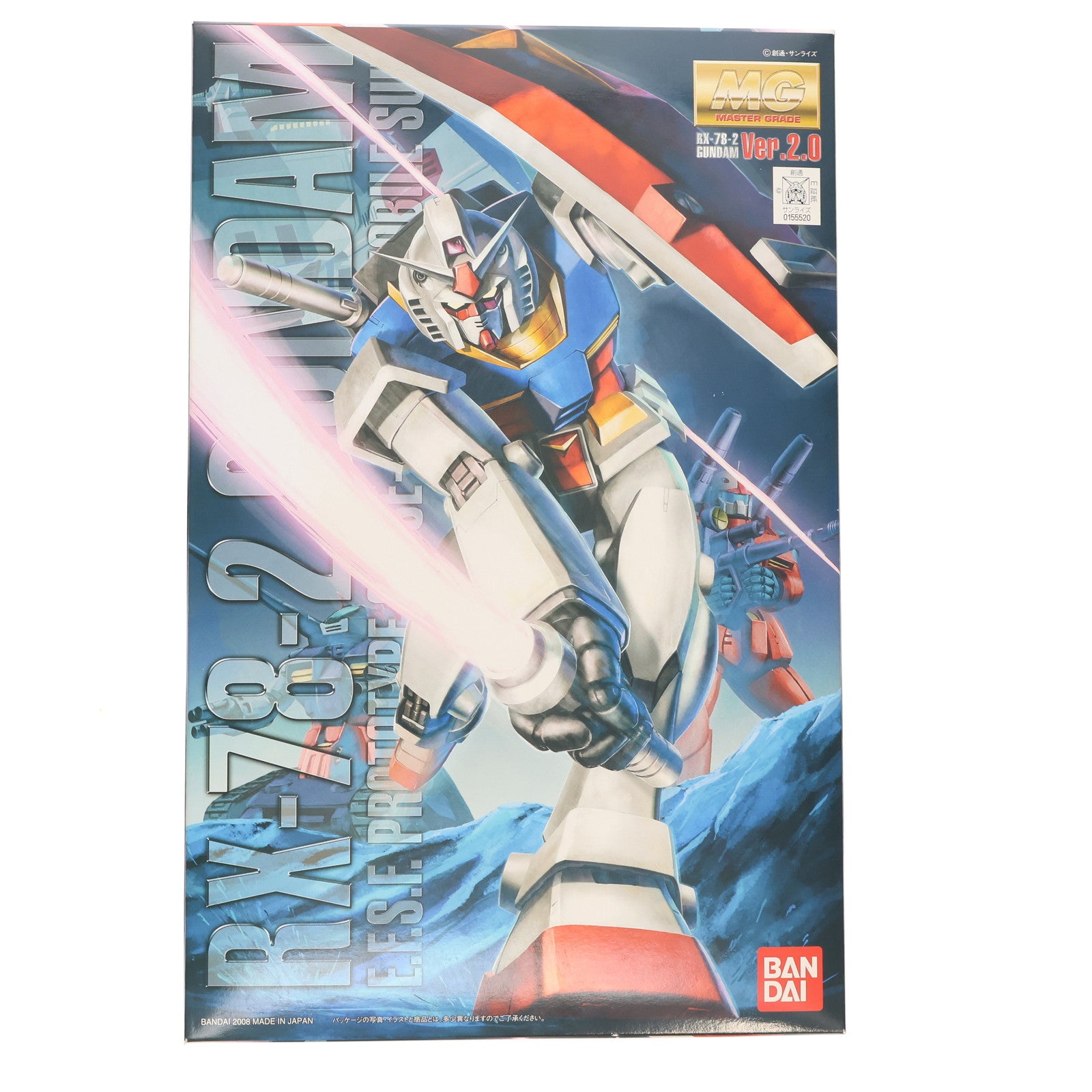 【中古即納】[PTM] MG 1/100 RX-78-2 ガンダム Ver.2.0 機動戦士ガンダム プラモデル(0155520) バンダイ(20080731)