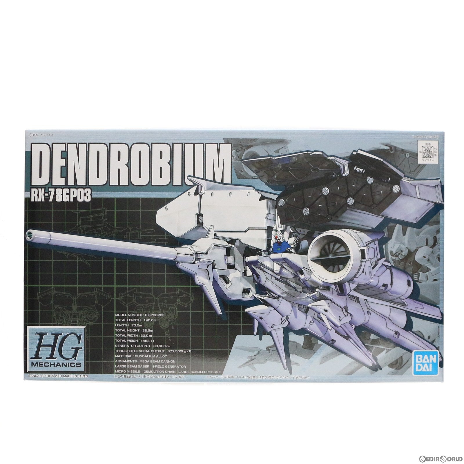 【中古即納】[PTM] HGM 1/550 RX-78GP03 デンドロビウム 機動戦士ガンダム0083 STARDUST MEMORY プラモデル(5062896) バンダイスピリッツ(20211231)