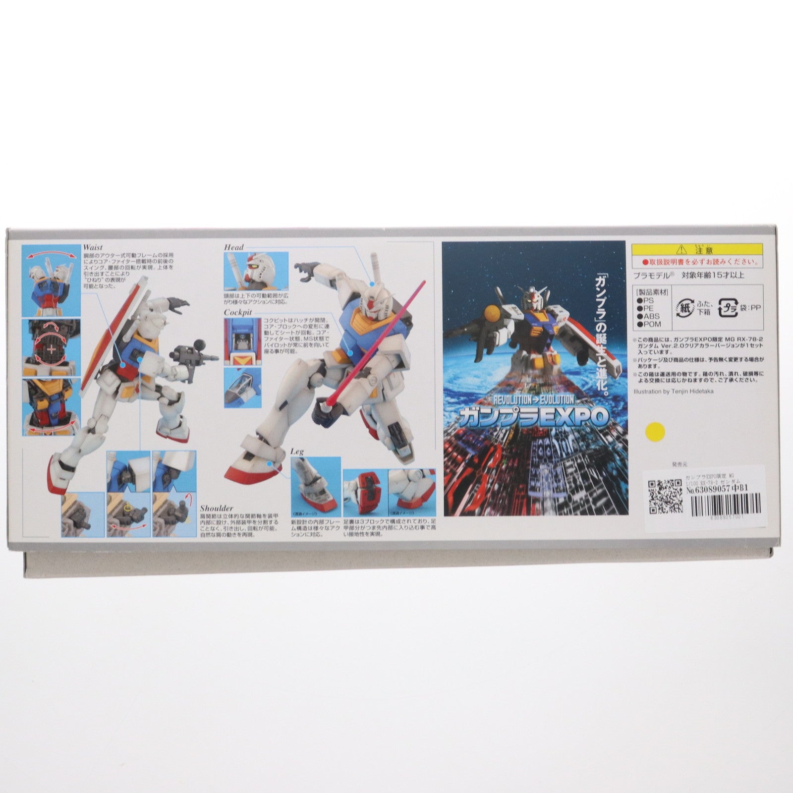【中古即納】[PTM] ガンプラEXPO限定 MG 1/100 RX-78-2 ガンダム Ver.2.0 クリアカラーバージョン 機動戦士ガンダム プラモデル(0158217) バンダイ(20100131)