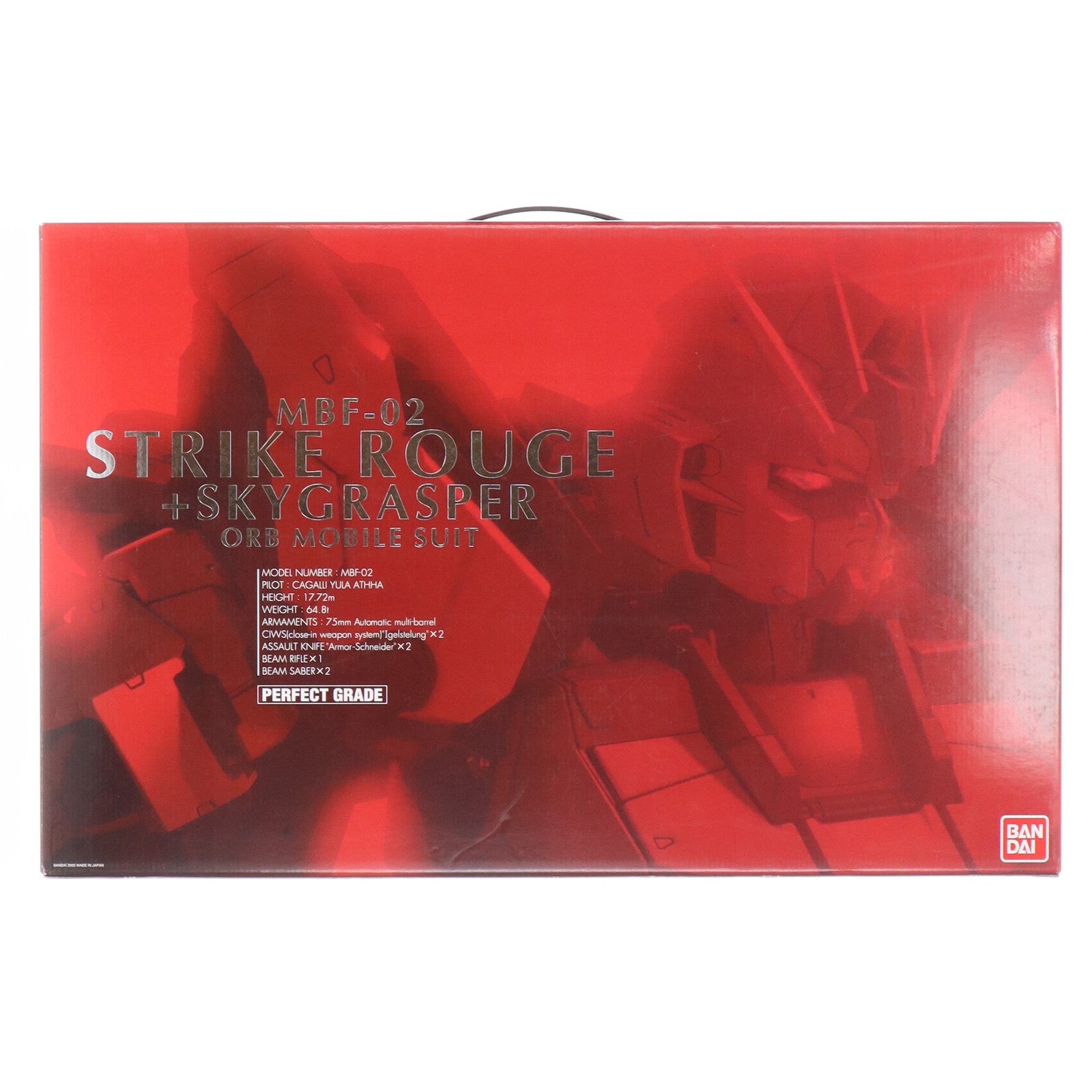 【中古即納】[PTM] PG 1/60 MBF-02 ストライクルージュ+スカイグラスパー 機動戦士ガンダムSEED(シード) プラモデル(0138257) バンダイ(20050827)