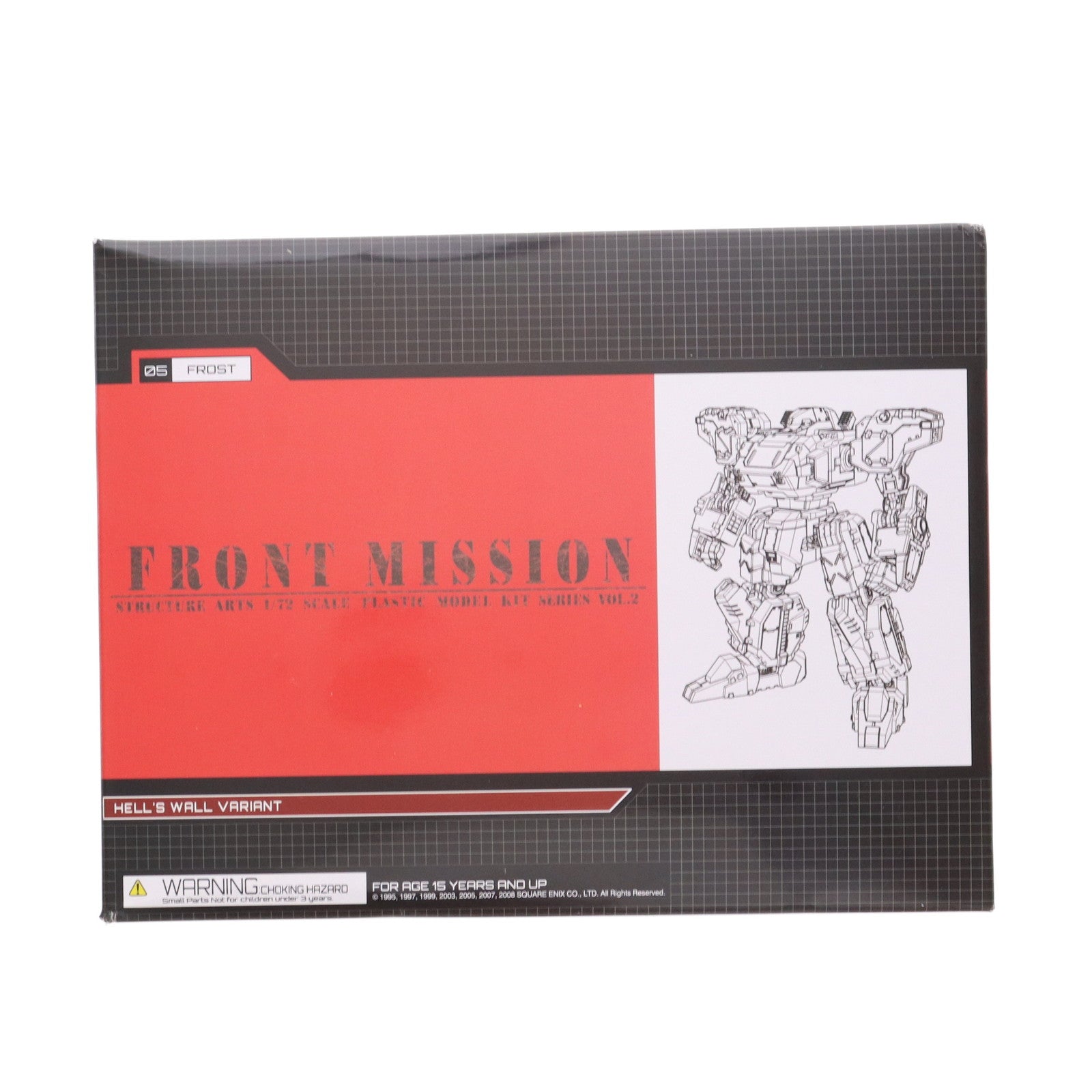 【中古即納】[PTM] フロスト 地獄の壁ver. フロントミッション ストラクチャーアーツ 1/72 プラスティック モデルキット シリーズ Vol.2 FRONT MISSION プラモデル スクウェア・エニックス(20220228)