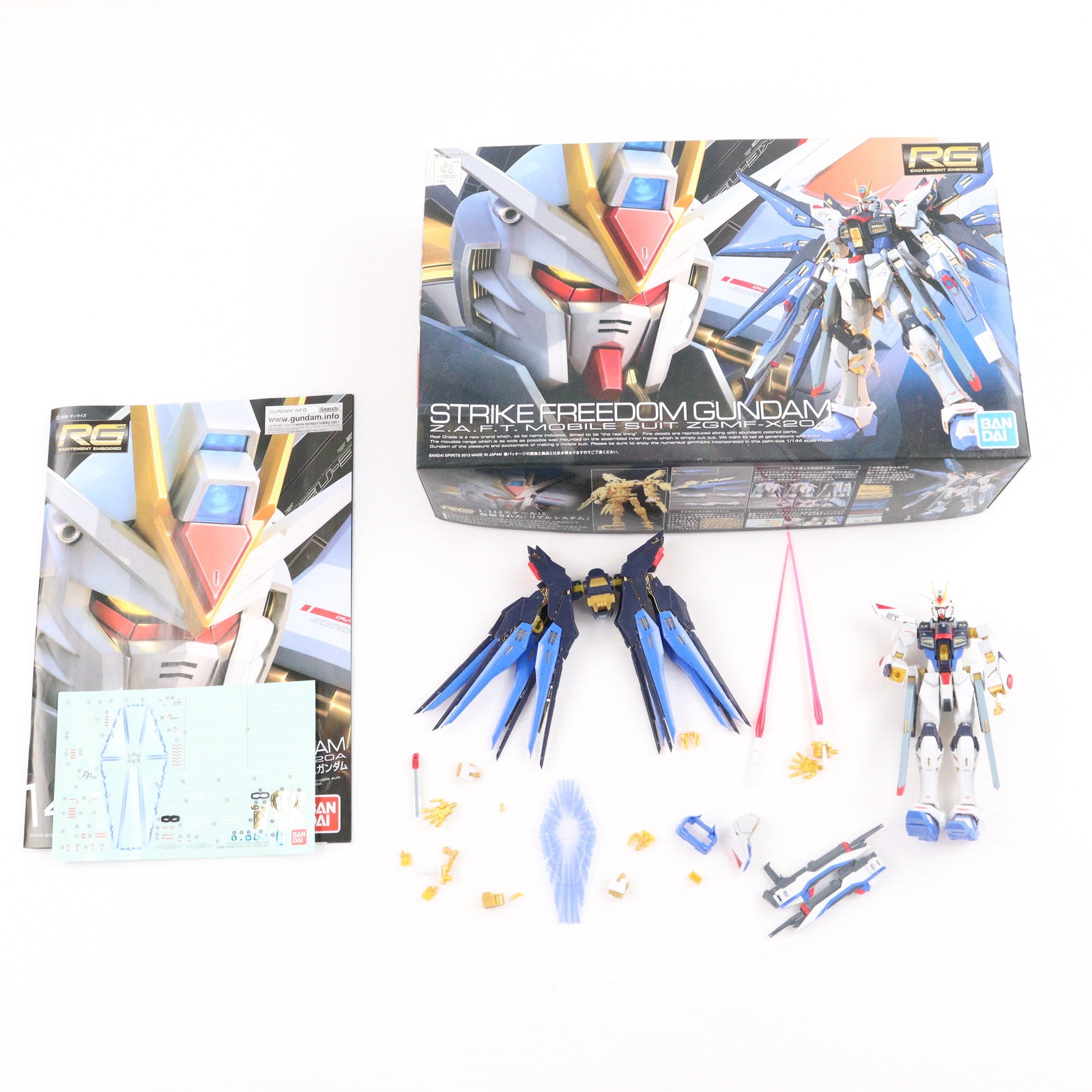 【中古即納】[PTM] (再販) RG 1/144 ZGMF-X20A ストライクフリーダムガンダム 機動戦士ガンダムSEED DESTINY(シード デスティニー) プラモデル(5061617) バンダイスピリッツ(20240828)