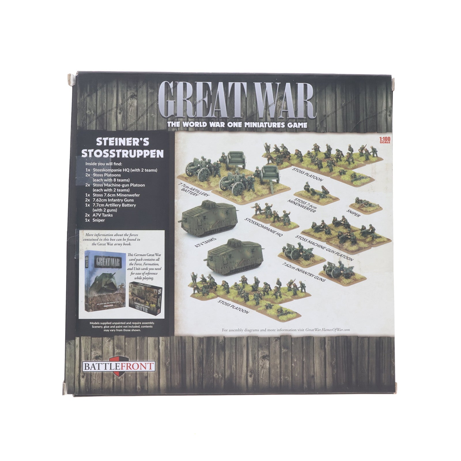 【中古即納】[PTM] Flames of War(フレイムズ・オブ・ウォー) Great War 1/100 Steiner's Stosstruppen プラモデル(GGEAB02) Battlefront Miniatures(19991231)