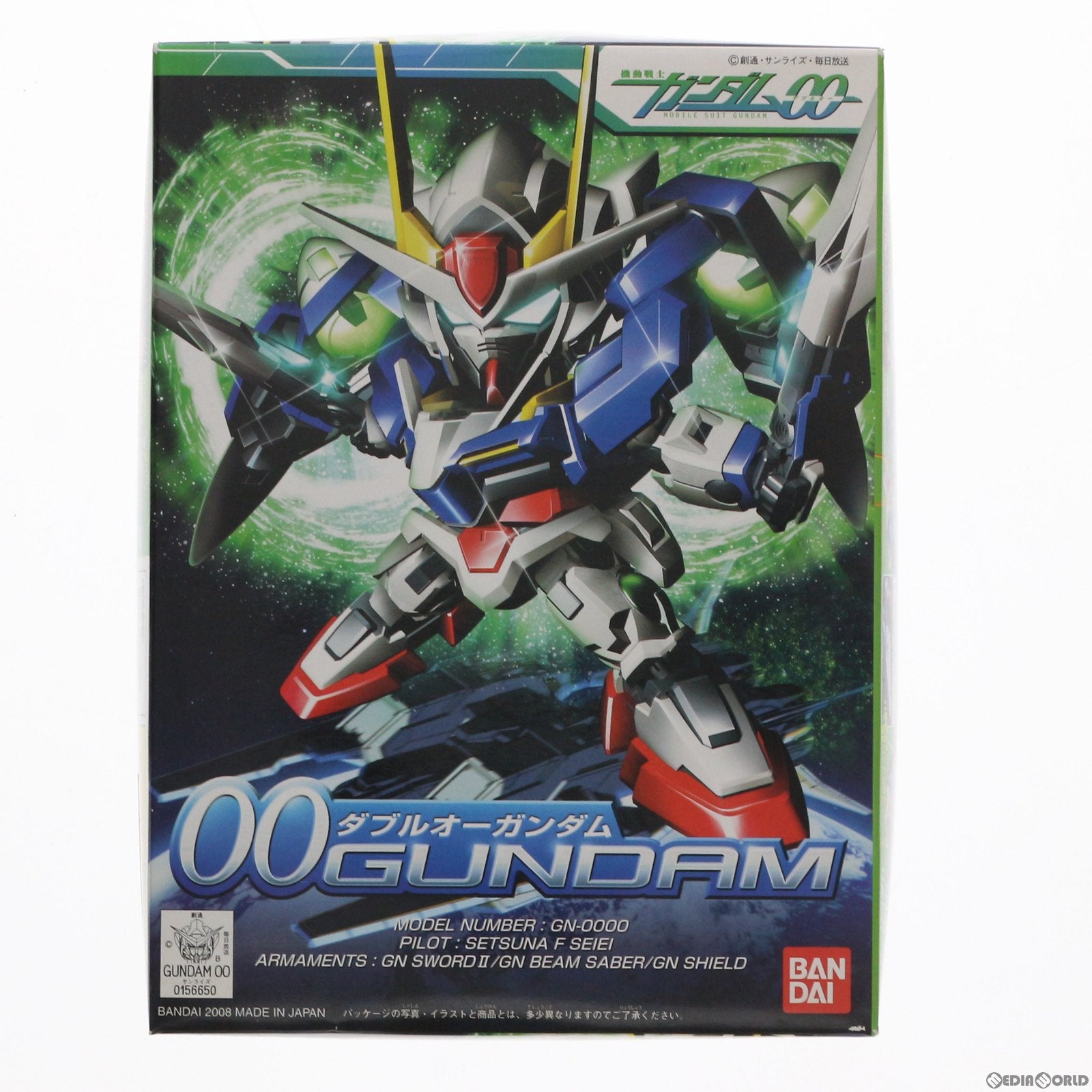 【中古即納】[PTM] SDガンダム BB戦士 316 ダブルオーガンダム 機動戦士ガンダム00(ダブルオー) プラモデル バンダイ(20171028)
