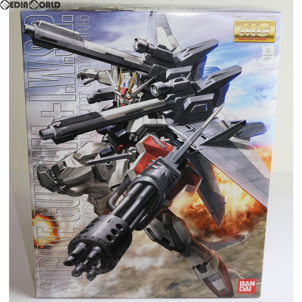 【中古即納】[PTM] MG 1/100 GAT-X105 ストライクガンダム + IWSP 機動戦士ガンダムSEED(シード) プラモデル(0146728) バンダイ(20061029)