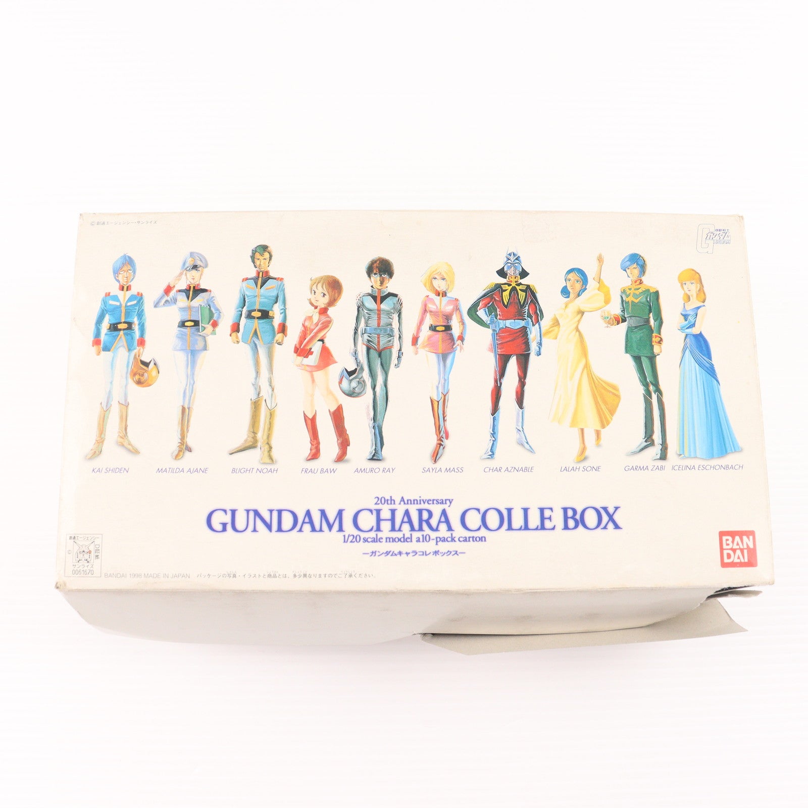 【中古即納】[PTM] 1/20 20th Anniversary ガンダムキャラコレボックス(10体セット) 機動戦士ガンダム プラモデル(0061670) バンダイ(19991231)
