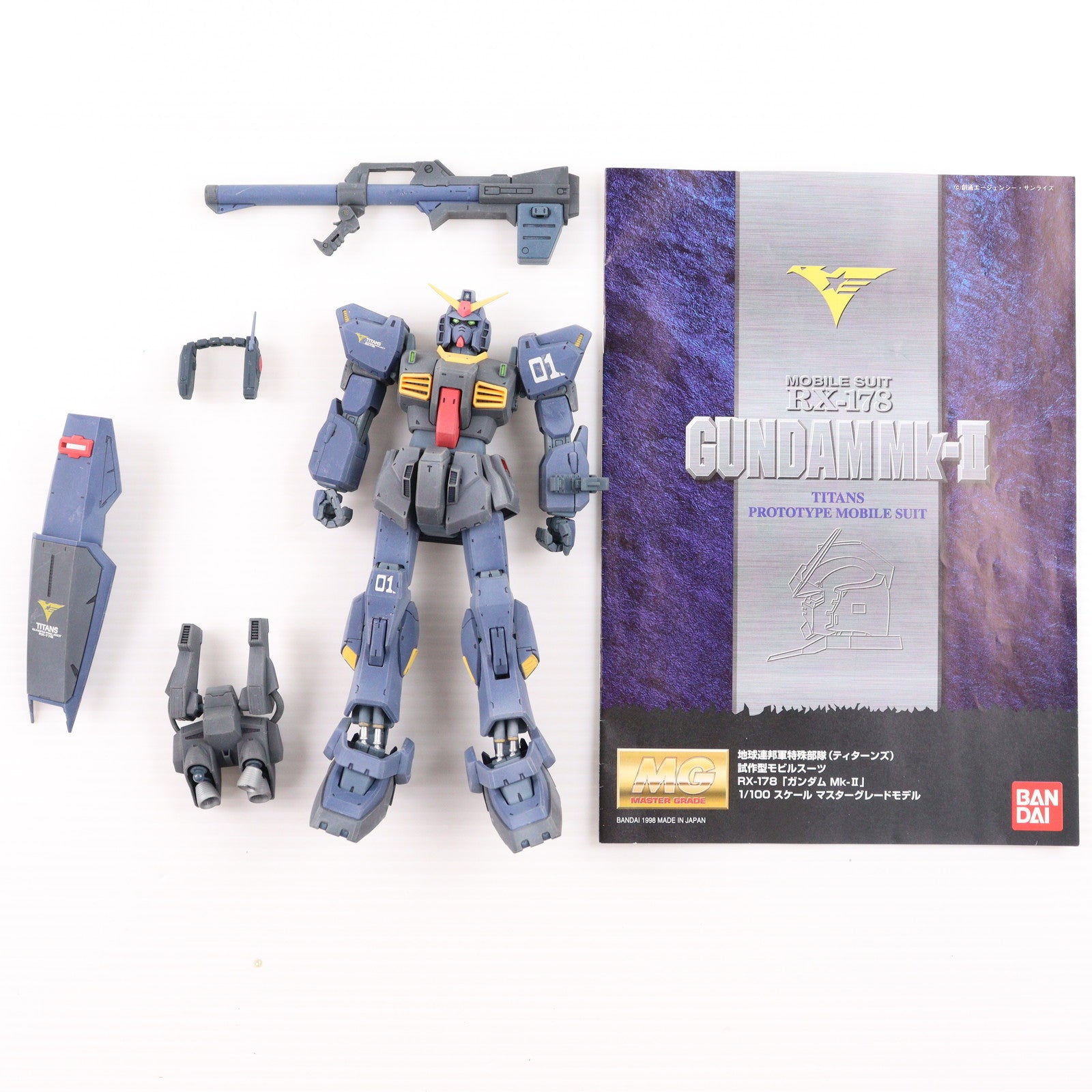 【中古即納】[PTM] MG 1/100 RX-178 ガンダムMk-II(ティターンズ仕様) 機動戦士Zガンダム プラモデル(0070068) バンダイ(20170218)