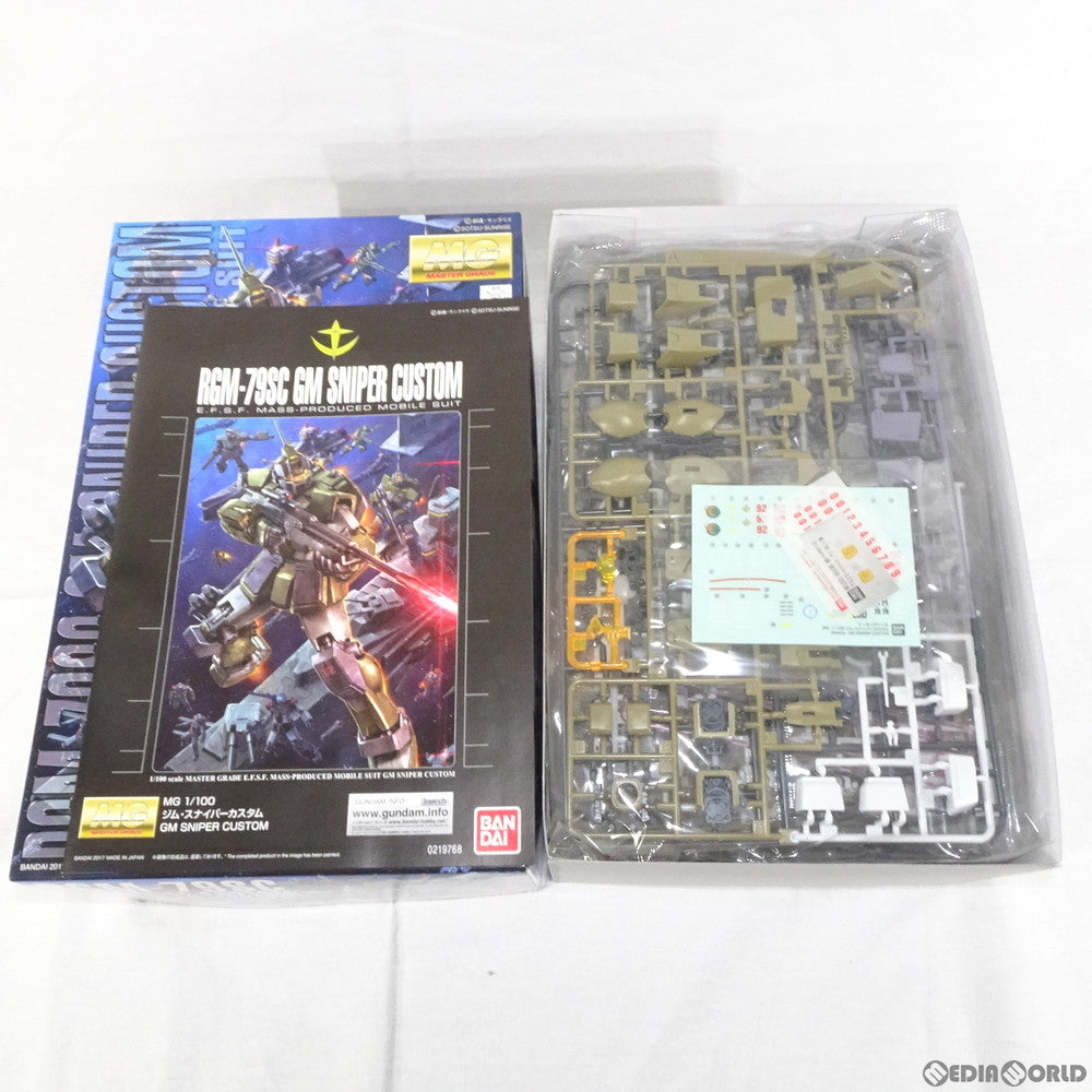 【中古即納】[PTM] MG 1/100 RGM-79SC ジム・スナイパーカスタム 機動戦士ガンダム MSV プラモデル(0219768) バンダイ(20171111)