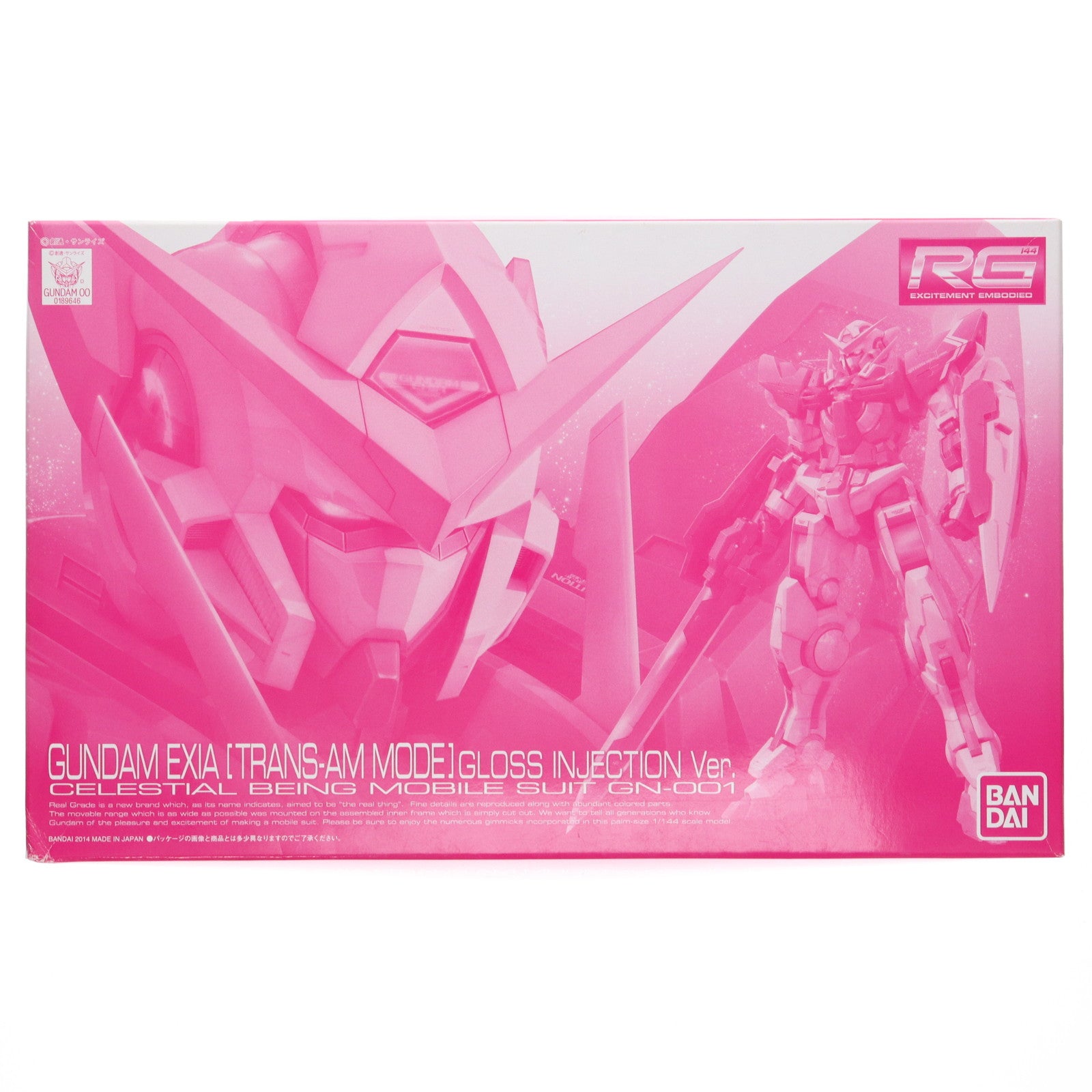【中古即納】[PTM] プレミアムバンダイ限定 RG 1/144 GN-001 ガンダムエクシア(トランザムモード) グロスインジェクションVer. 機動戦士ガンダム00(ダブルオー) プラモデル(0189646) バンダイ(20140630)