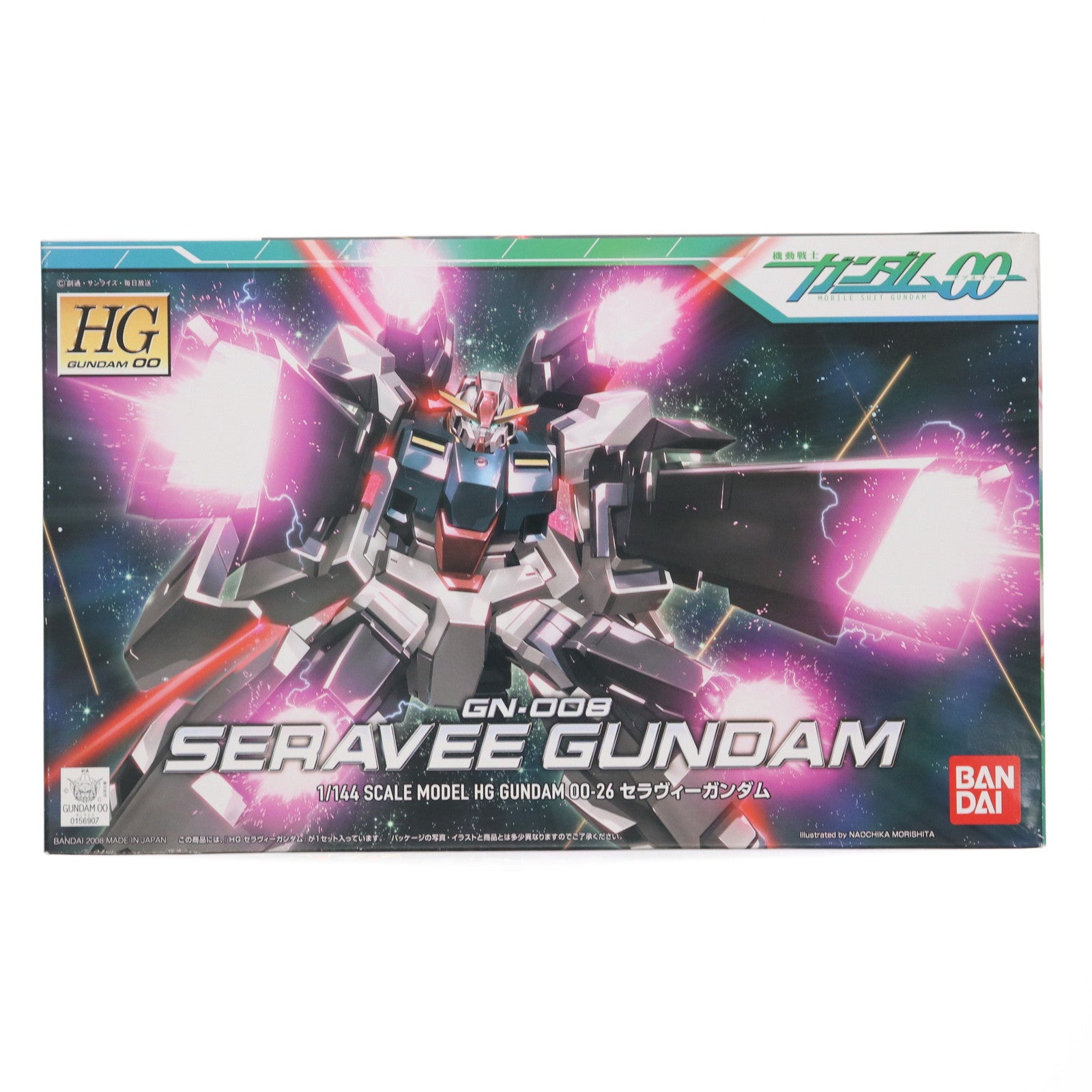 【中古即納】[PTM] HG 1/144 GN-008 セラヴィーガンダム 機動戦士ガンダム00(ダブルオー) プラモデル(0156907) バンダイ(20190531)