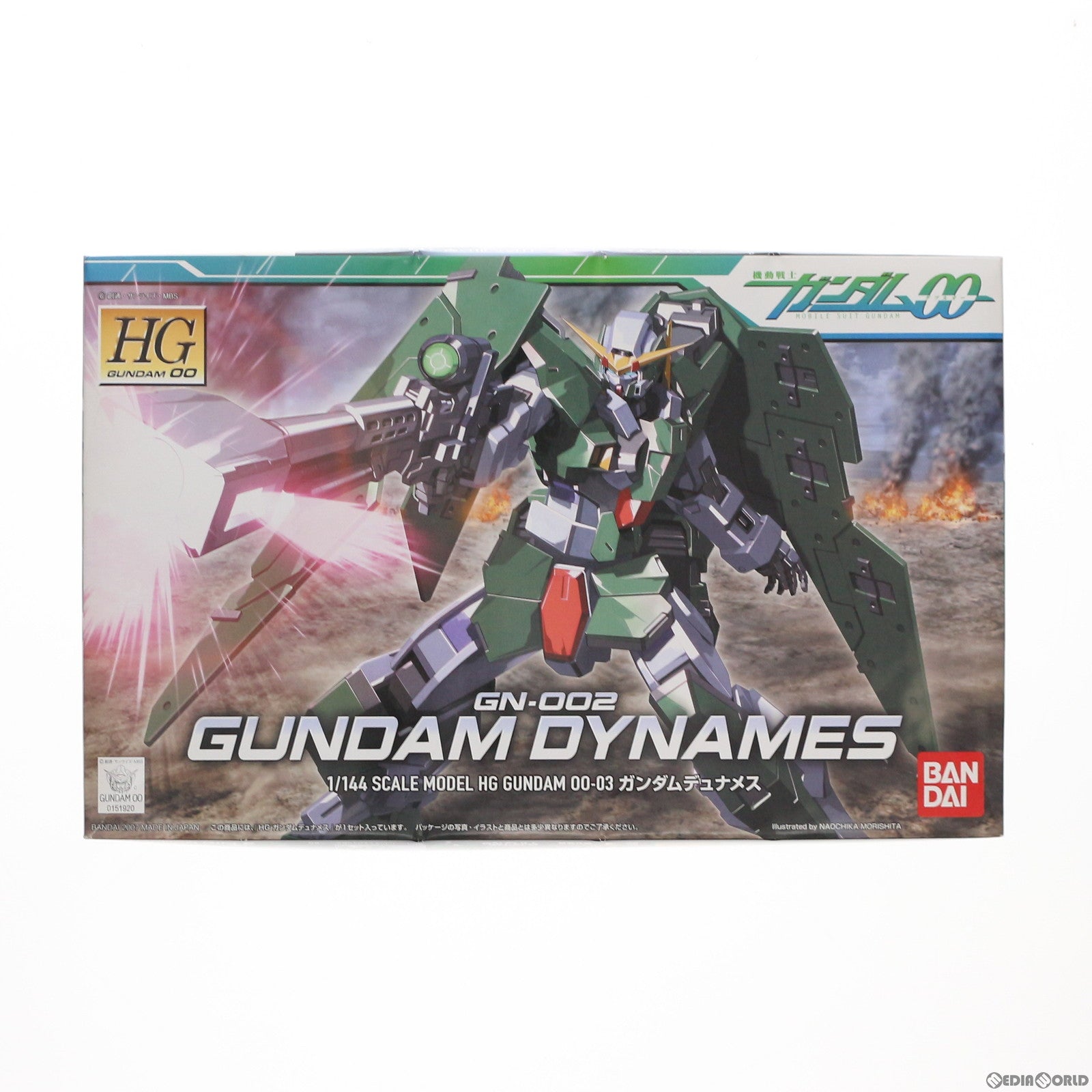 【中古即納】[PTM] HG 1/144 GN-002 ガンダムデュナメス 機動戦士ガンダム00(ダブルオー) シリーズNo.3 プラモデル(0151920) バンダイ(20170428)