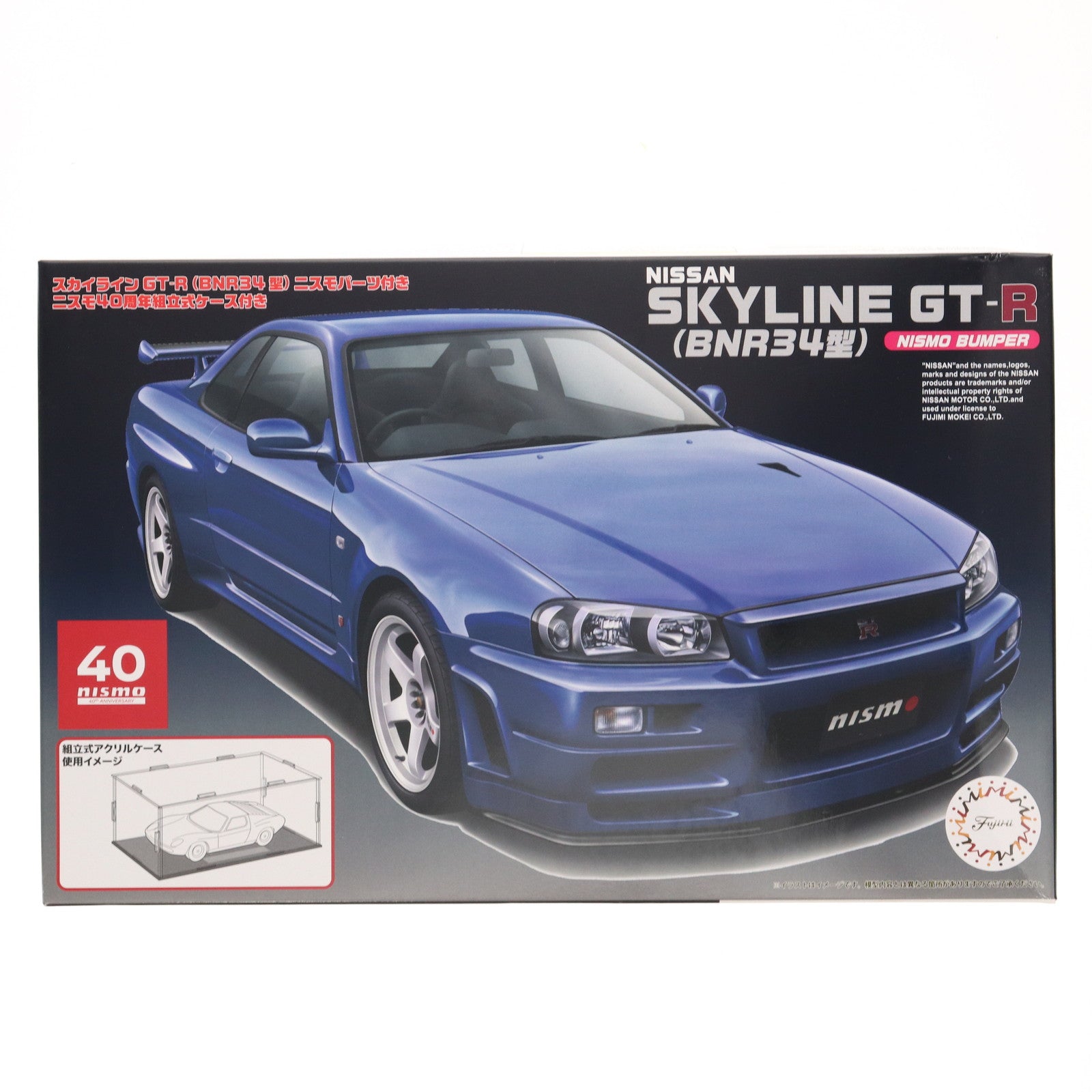 【中古即納】[PTM] インチアップシリーズ No.1003 1/24 スカイライン GT-R(BNR34型) ニスモパーツ付き ニスモ40周年組立式ケース付き プラモデル(048031) フジミ模型(FUJIMI)(20250412)