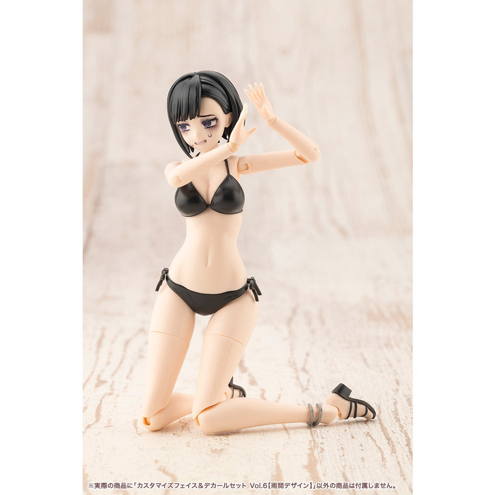 【中古即納】[PTM] 創彩少女庭園 1/10 カスタマイズフェイス&デカールセット Vol.6 雨間デザイン プラモデル用アクセサリ(JK059) コトブキヤ(20250621)
