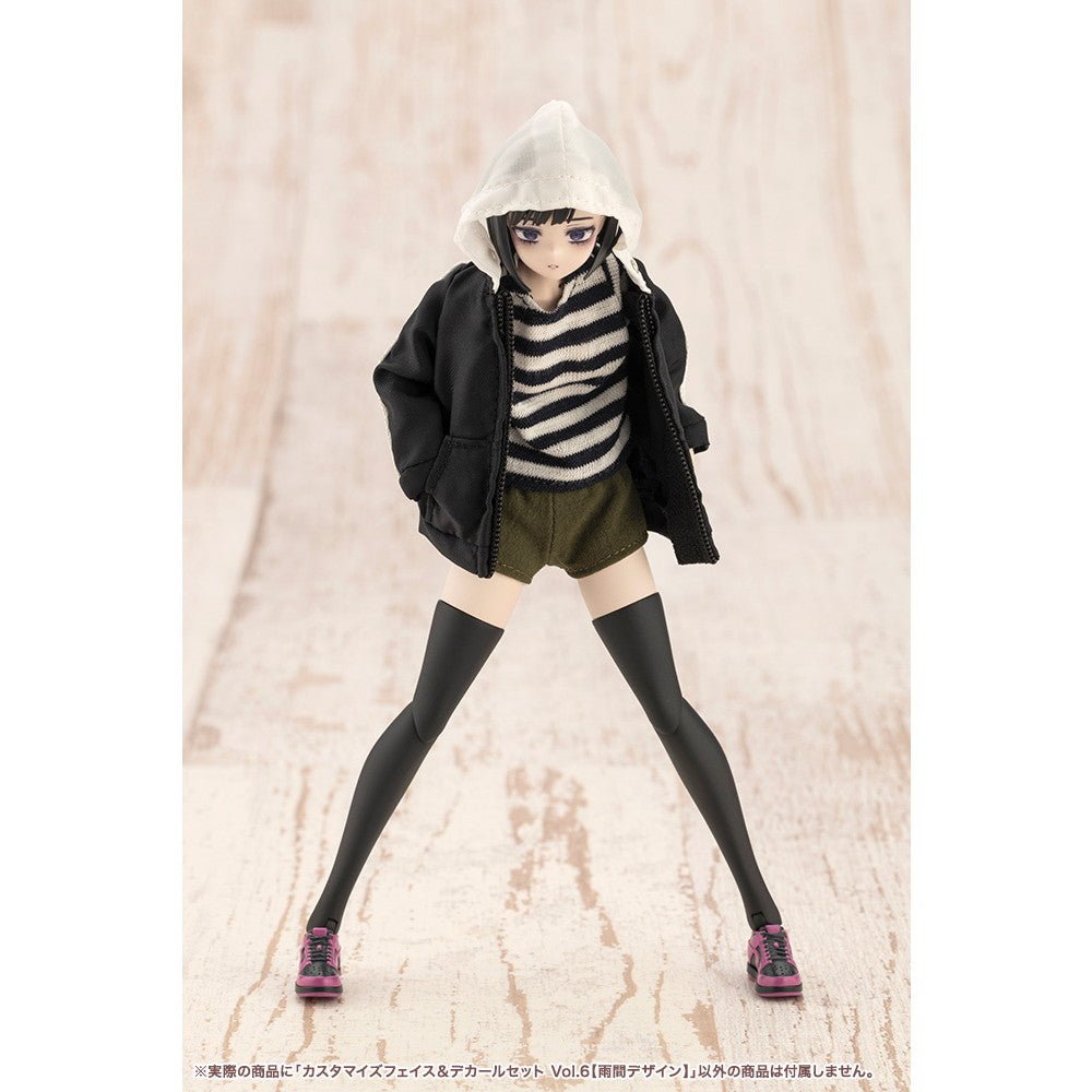 【中古即納】[PTM] 創彩少女庭園 1/10 カスタマイズフェイス&デカールセット Vol.6 雨間デザイン プラモデル用アクセサリ(JK059) コトブキヤ(20250621)