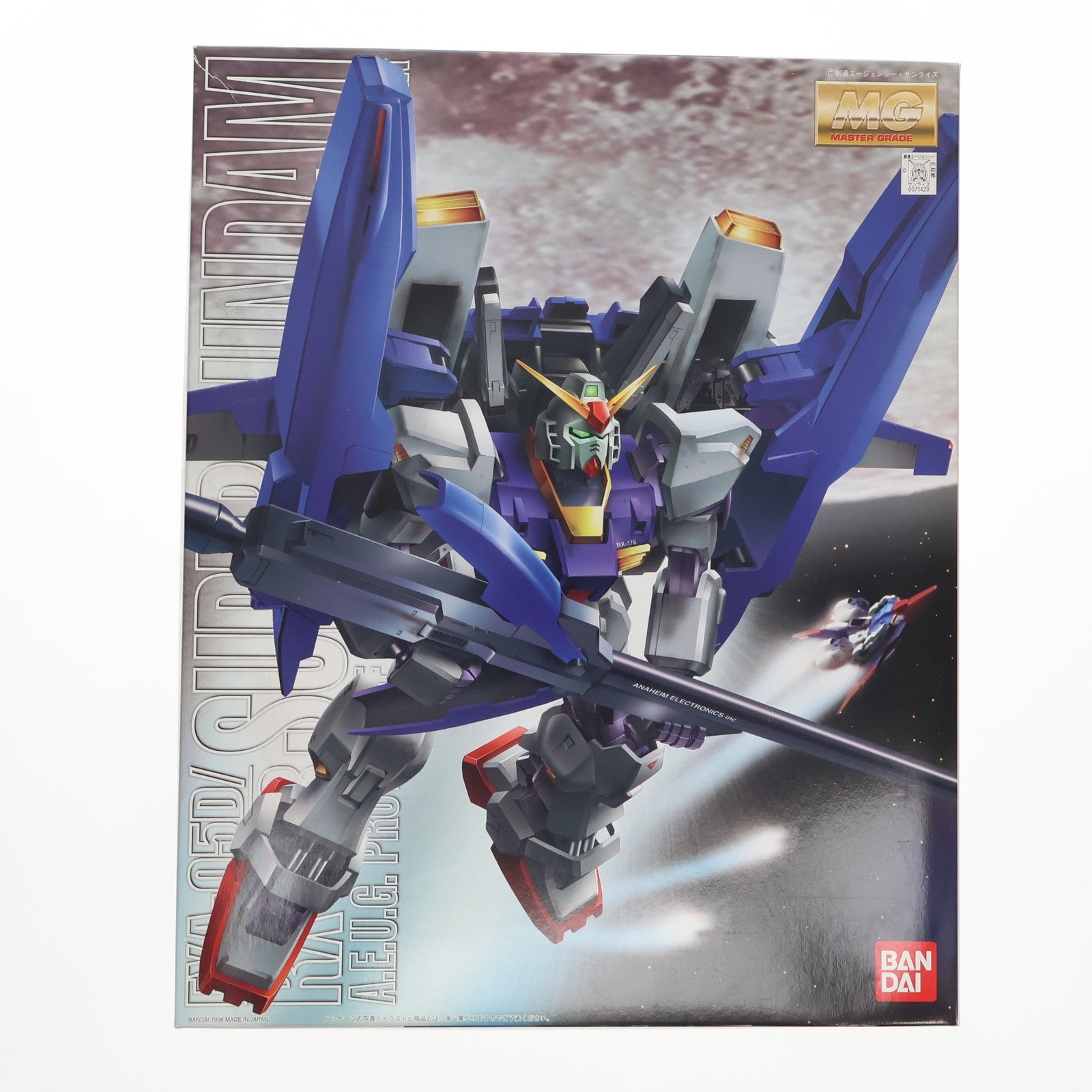 【中古即納】[PTM] MG 1/100 FXA-05D + RX-178 スーパーガンダム 反地球連邦政府組織(エゥーゴ) 試作型モビルスーツ支援戦闘機装備型 機動戦士Zガンダム プラモデル(0071420) バンダイ(20170421)