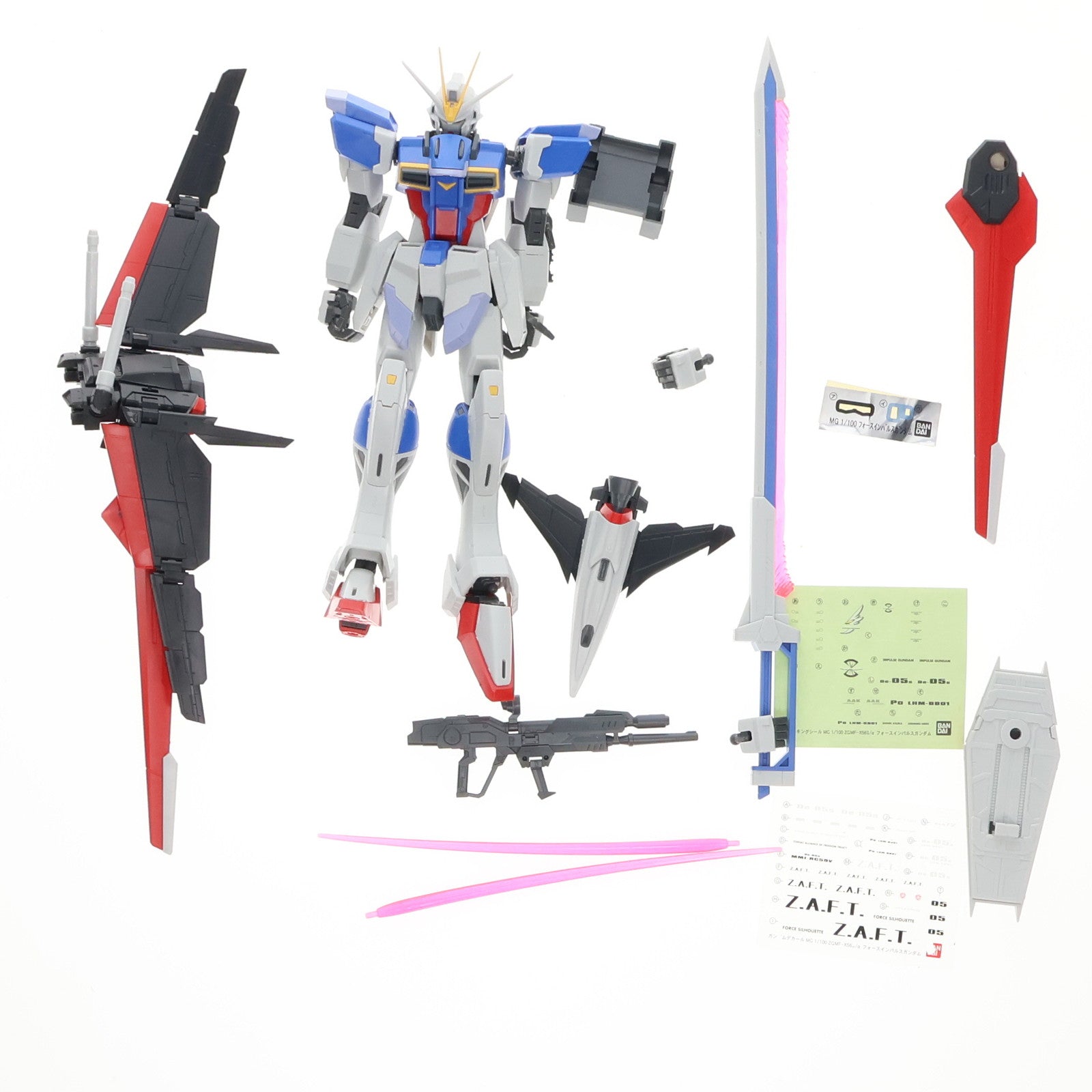 【中古即納】[PTM] MG 1/100 ZGMF-X56S/α フォースインパルスガンダム 機動戦士ガンダムSEED DESTINY(シード デスティニー) プラモデル バンダイ(20200926)
