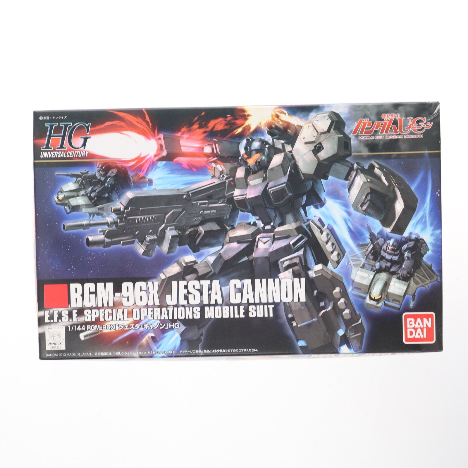 【中古即納】[PTM] HGUC 1/144 RGM-96X ジェスタ・キャノン 機動戦士ガンダムUC(ユニコーン) プラモデル(5055751) バンダイ(20180619)