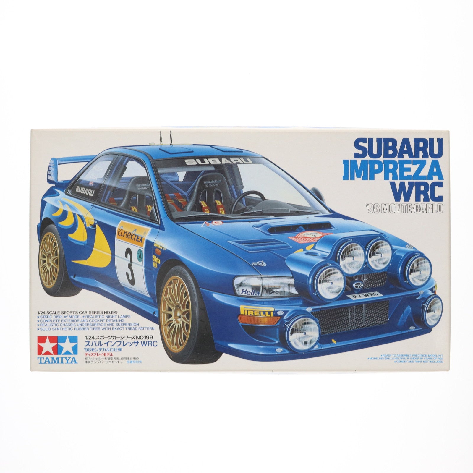 【中古即納】[PTM] スポーツカーシリーズ No.199 1/24 スバル インプレッサ WRC'98モンテカルロ仕様 ディスプレイモデル プラモデル(24199) タミヤ(19980731)